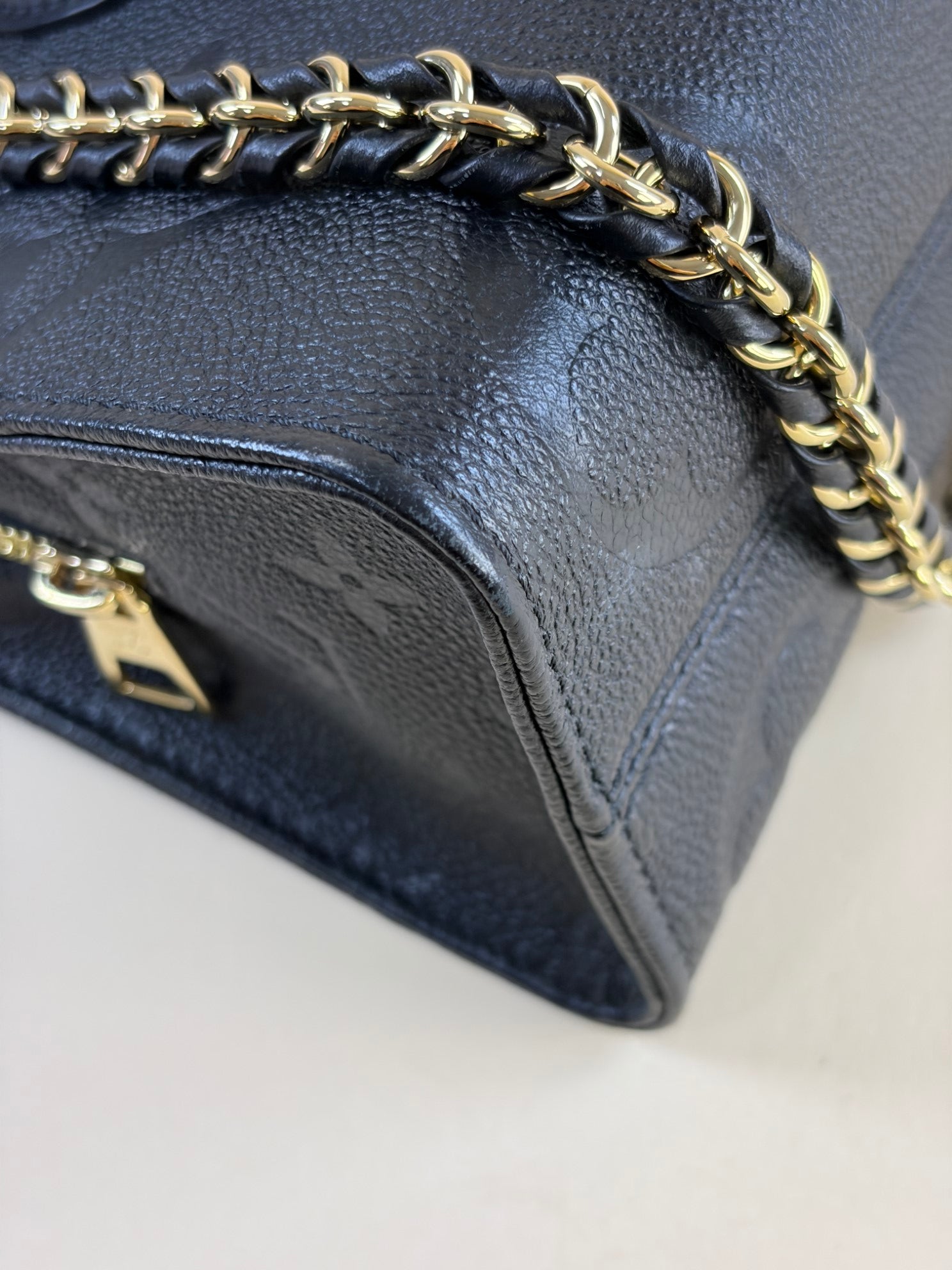 Louis Vuitton Black OnTheGo East West Empreinte with Chain and Strap