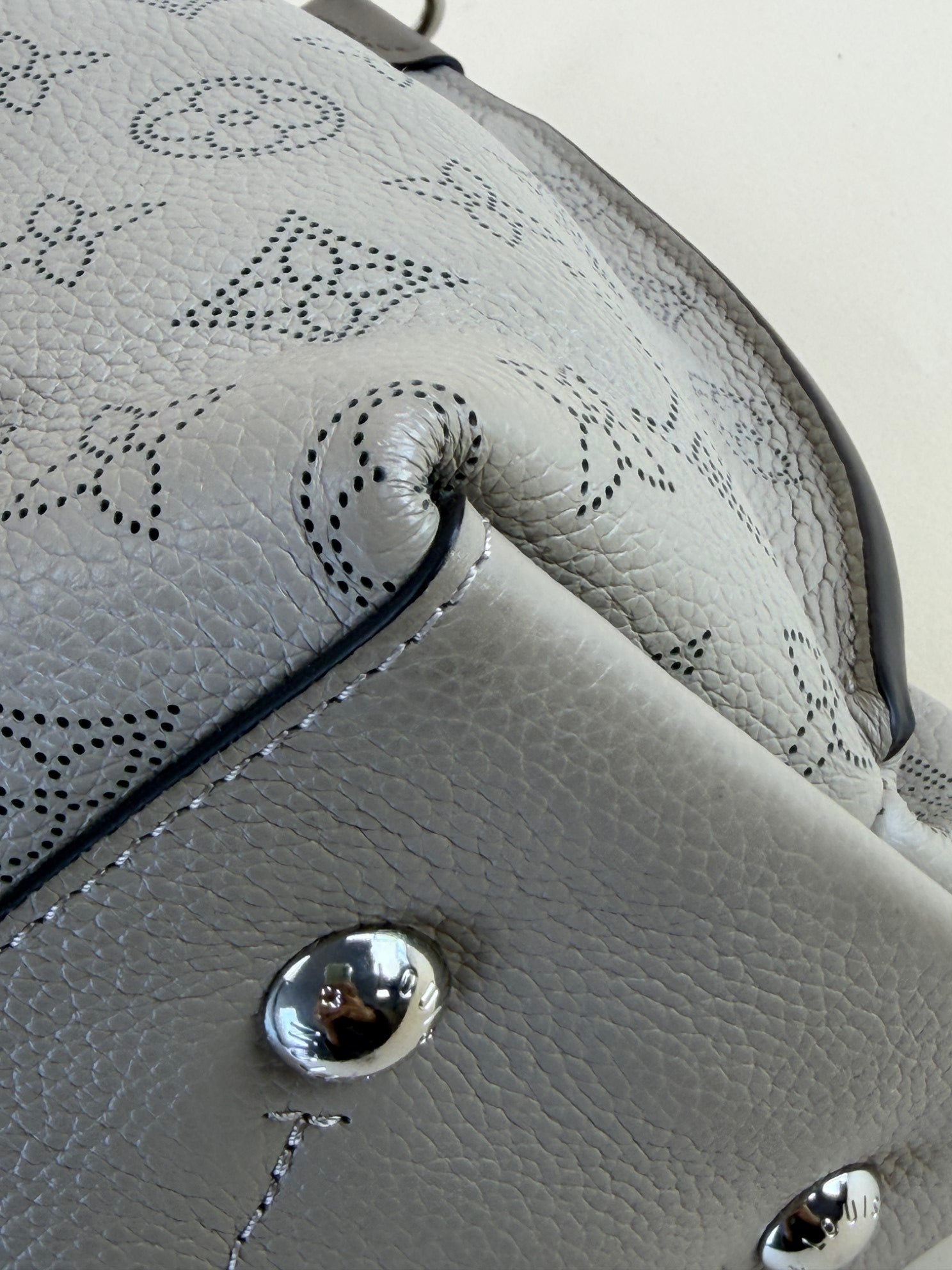 Louis Vuitton monogram Mahina calf leather maria bucket bag