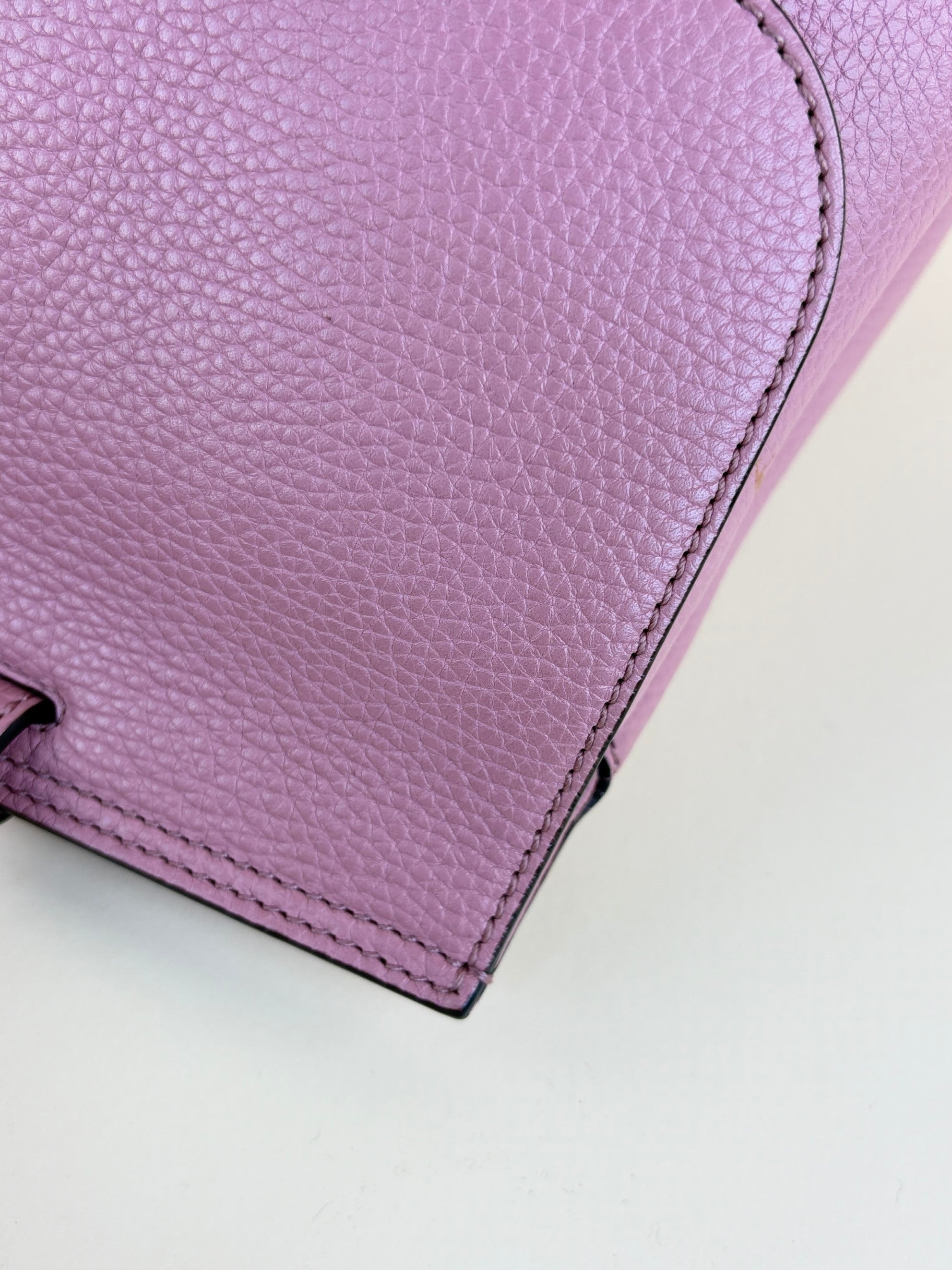Gucci pink bamboo daily tote bag