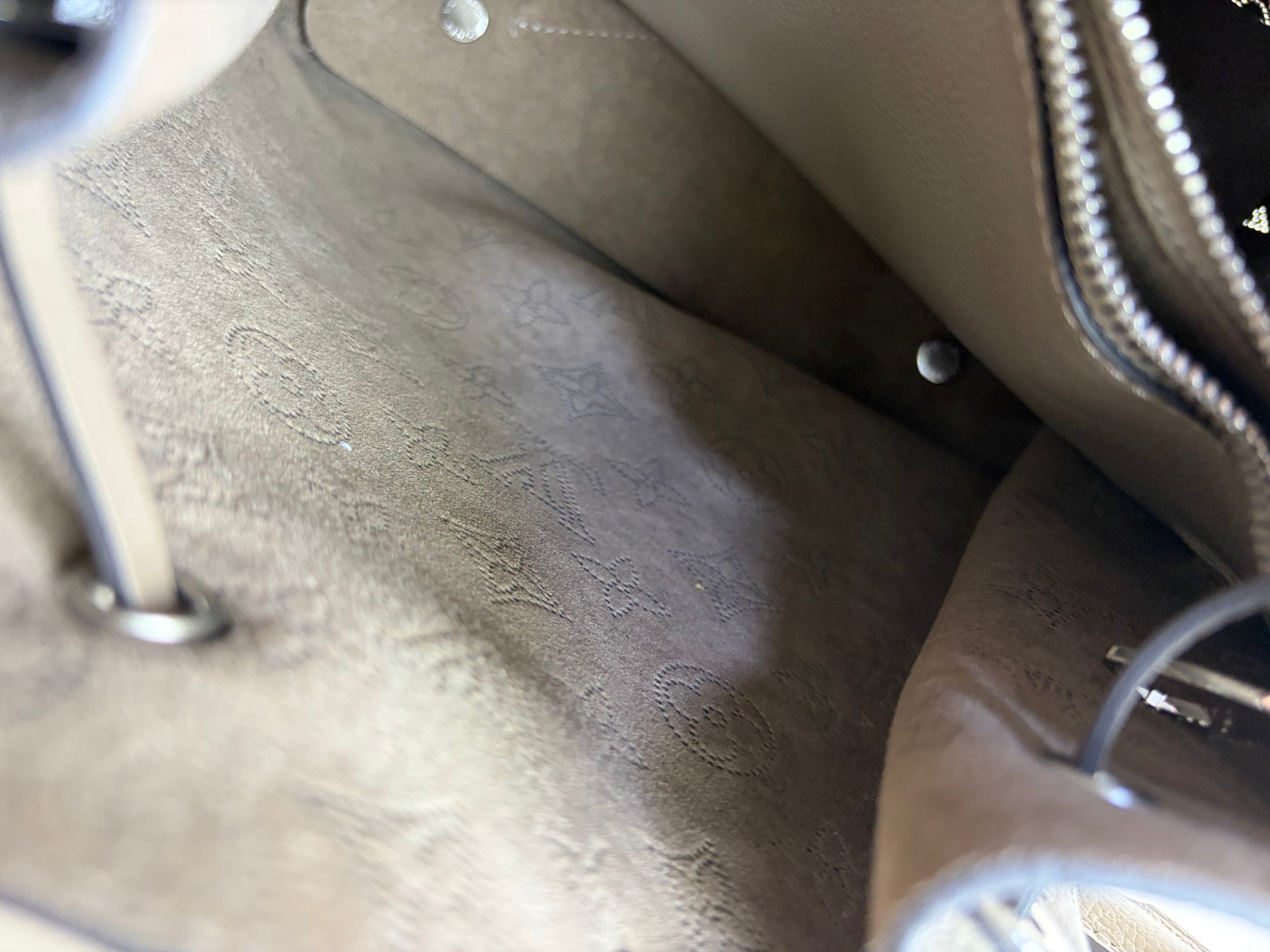 Louis Vuitton monogram Mahina calf leather maria bucket bag