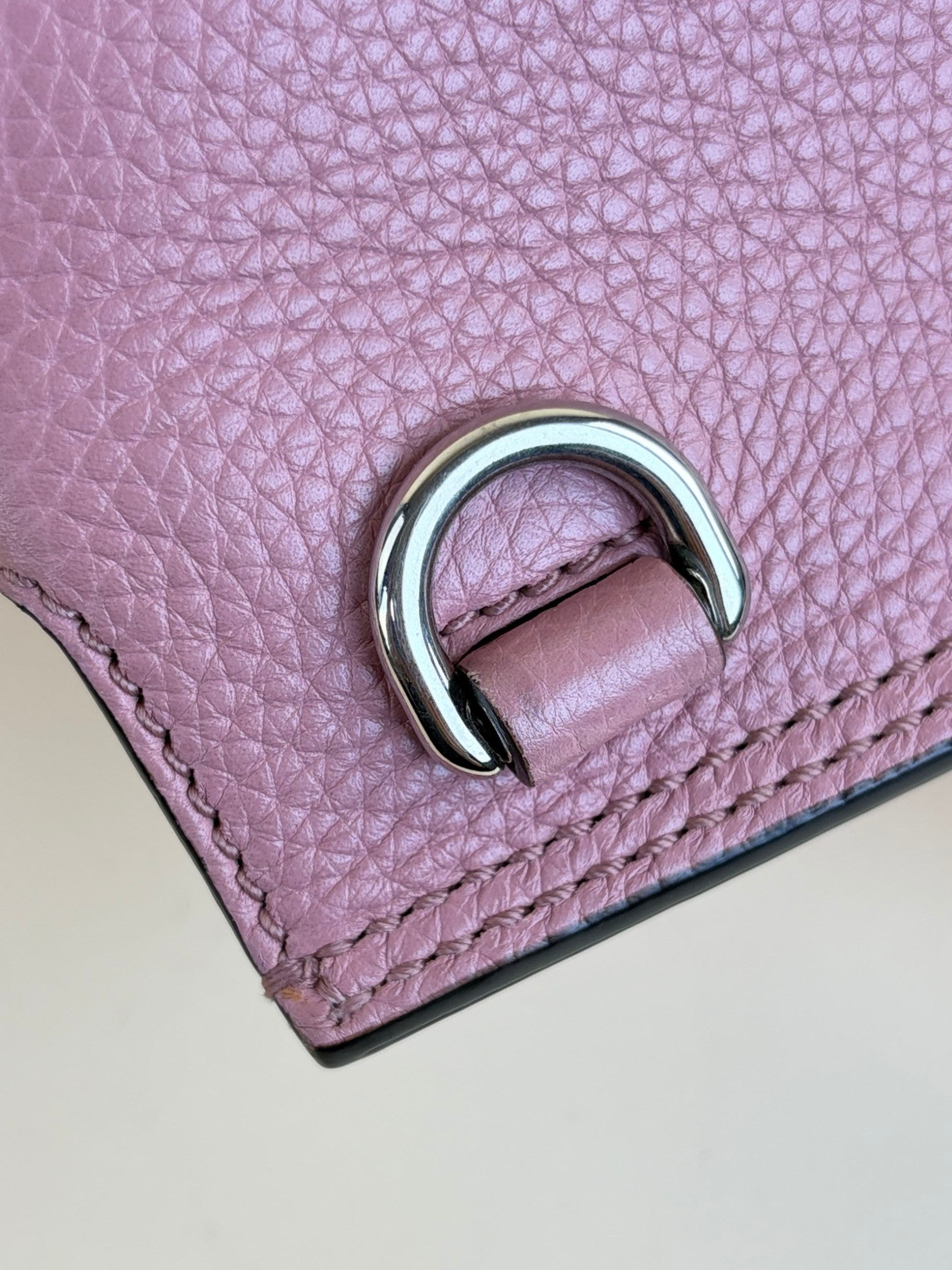 Gucci pink bamboo daily tote bag