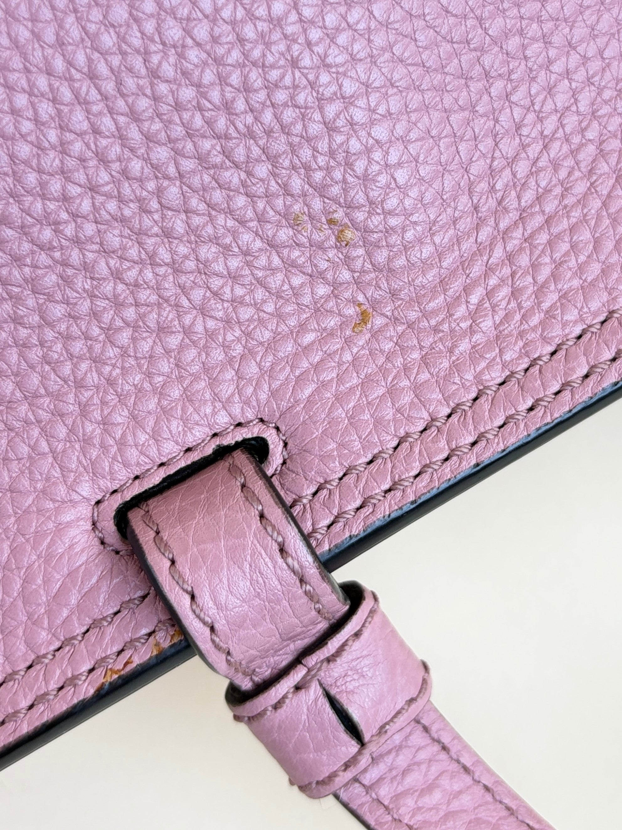 Gucci pink bamboo daily tote bag