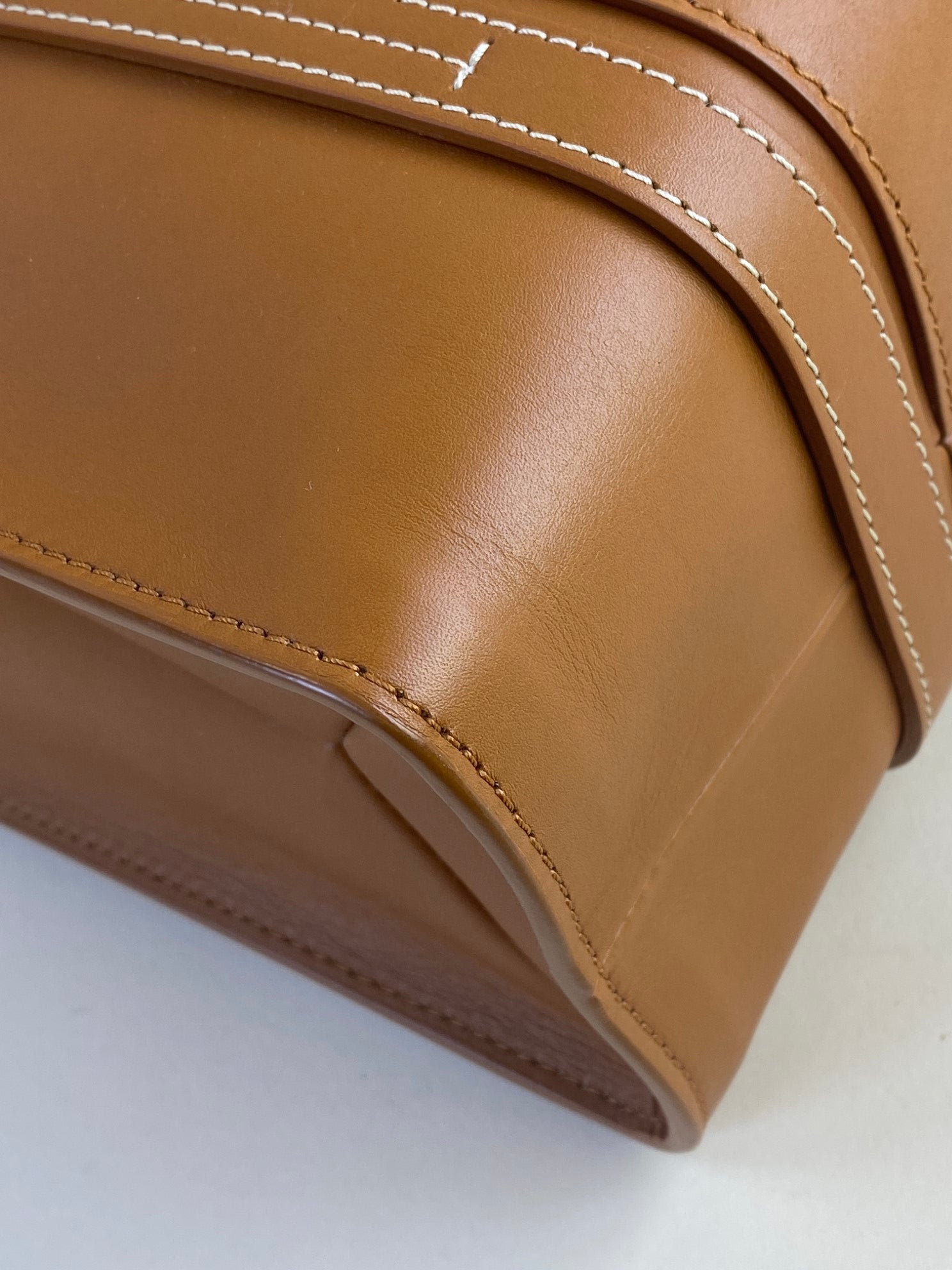 Chloe calfskin Caramel Woody medium tote bag