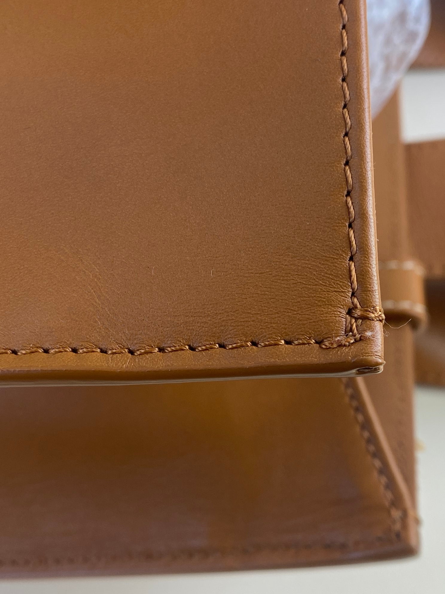 Chloe calfskin Caramel Woody medium tote bag