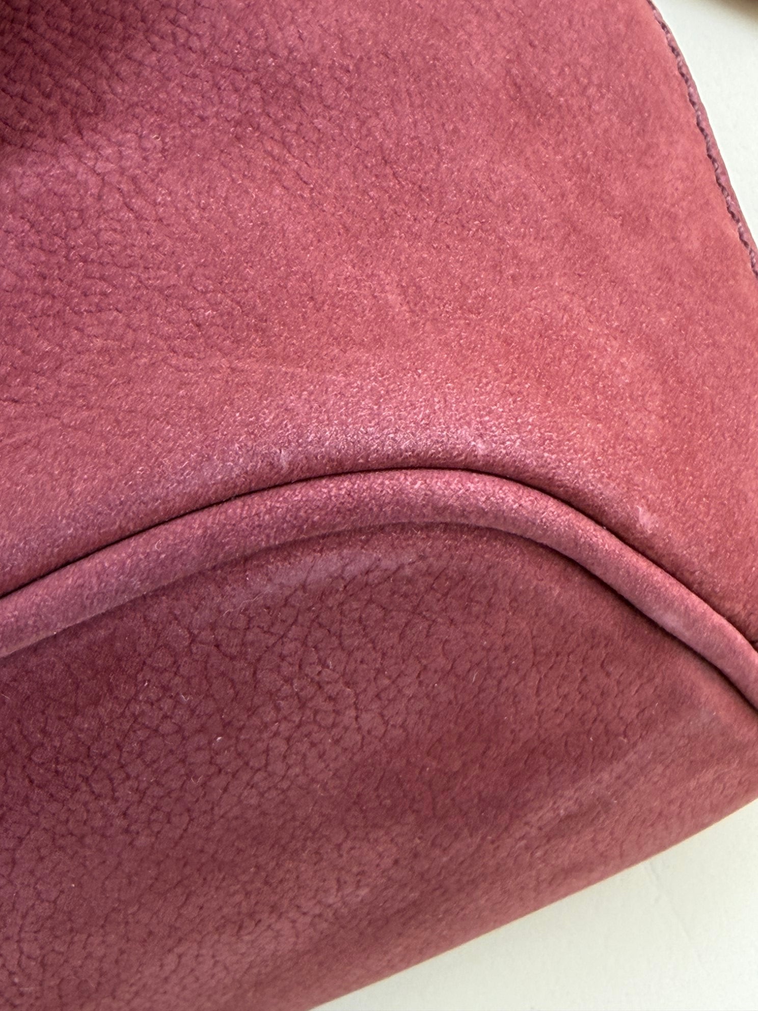 Burberry Red Shellwood Suede Buckle Flap Crossbody Bag