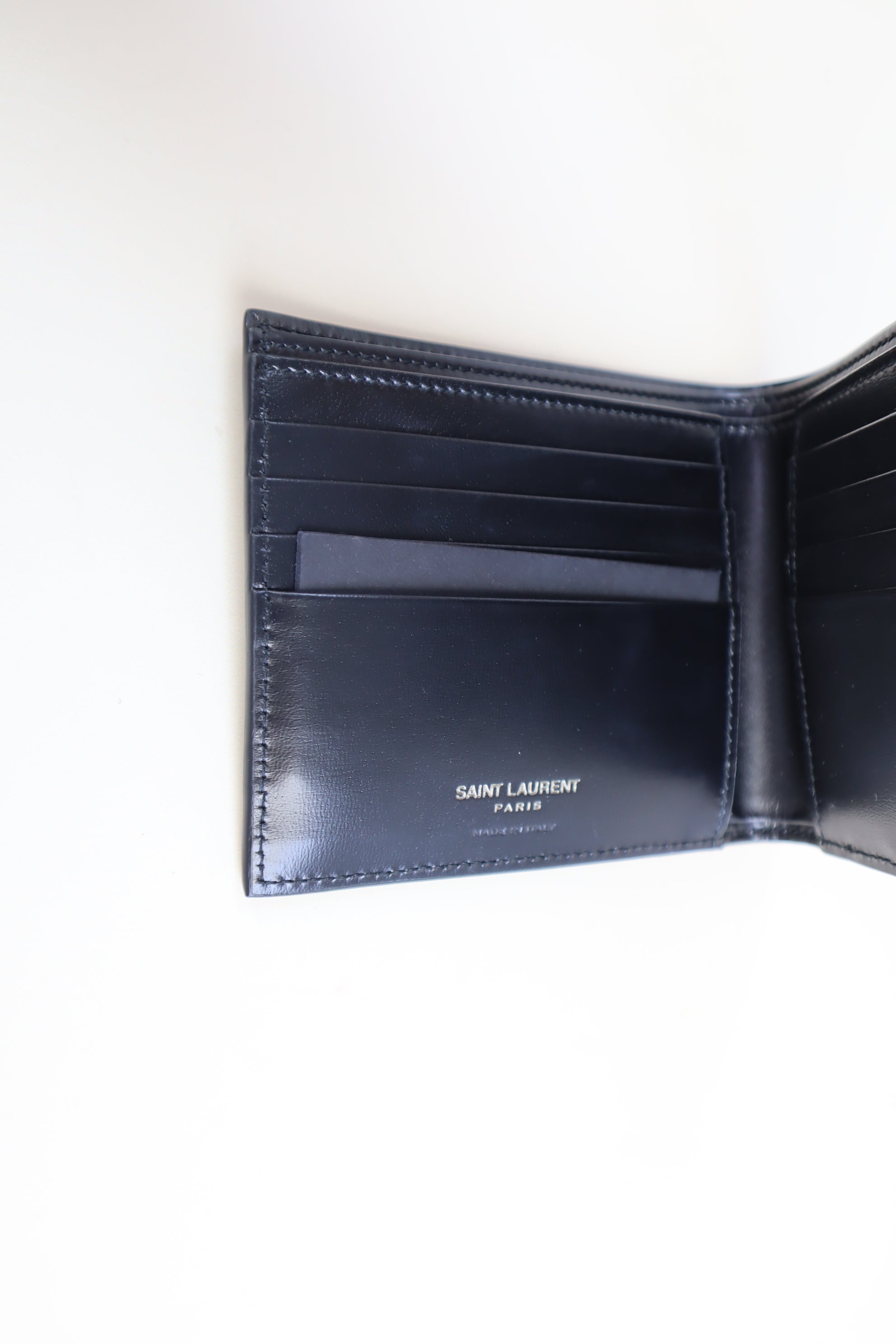 YSL Black Tiny Cassandre Wallet