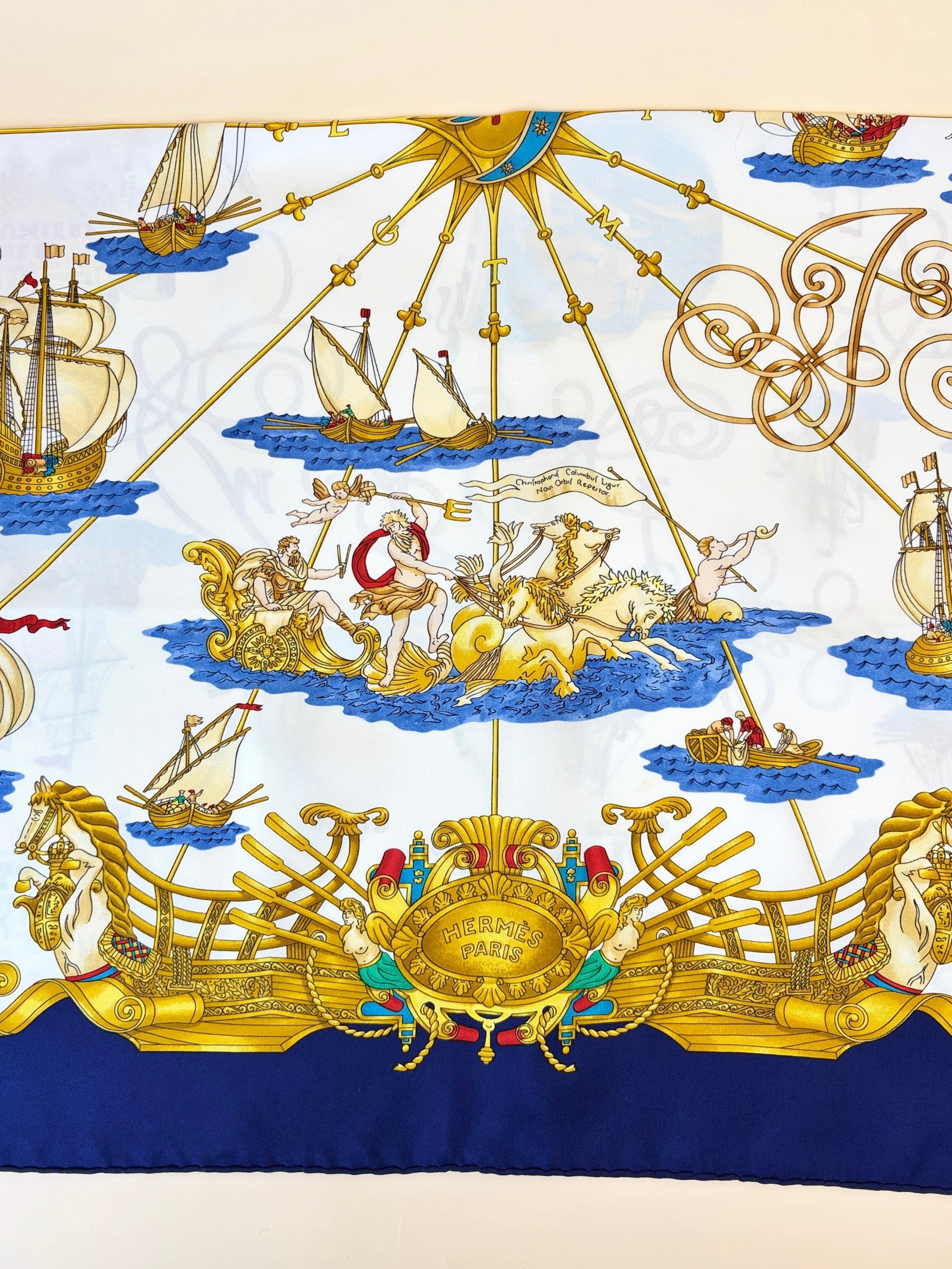 Hermes silk scarf voiles de Lumiere multi color