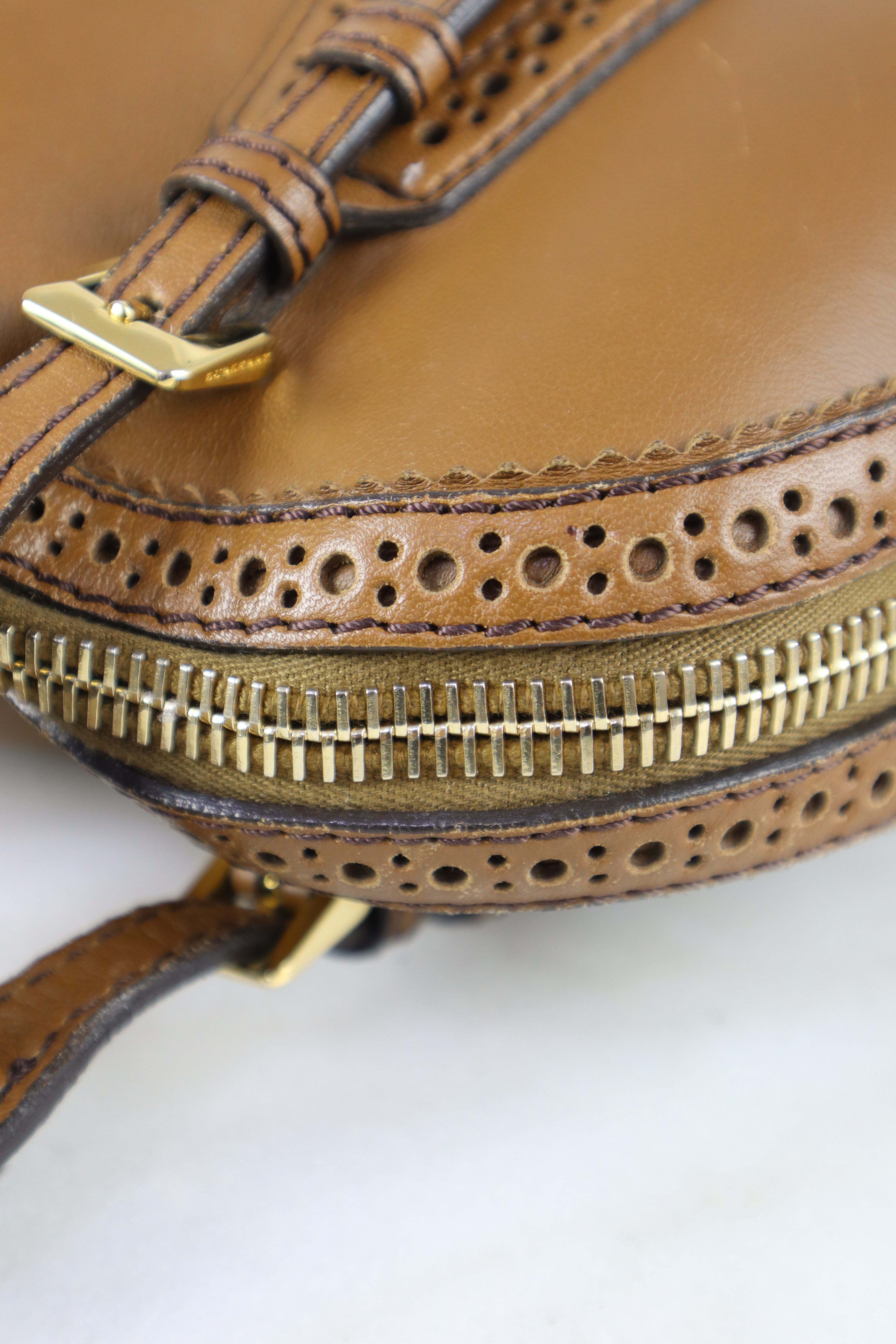 Burberry Camel Orchard Satchel Medium Tote Bag
