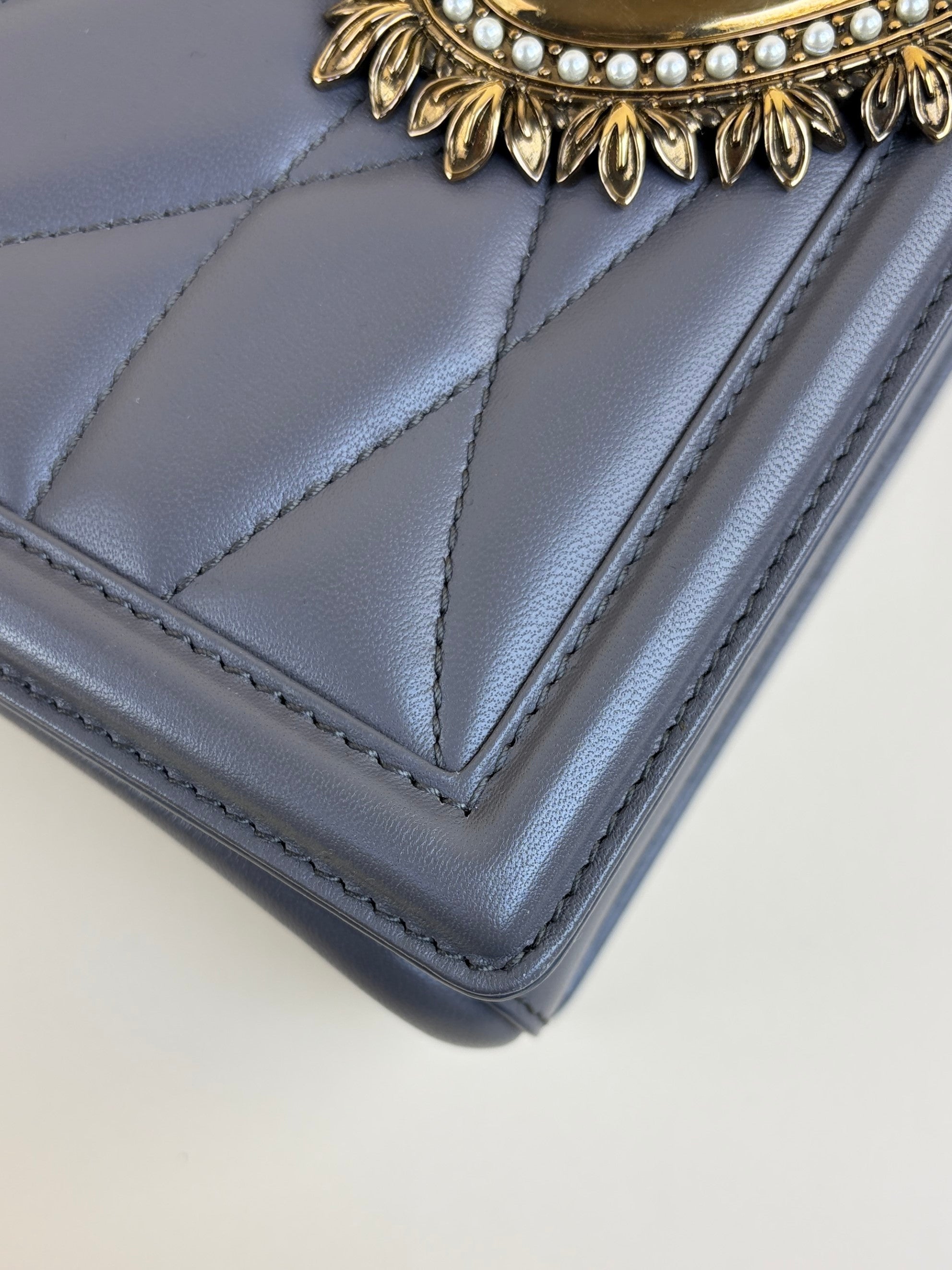 Dolce & Gabbana medium devotion shoulder bag grey