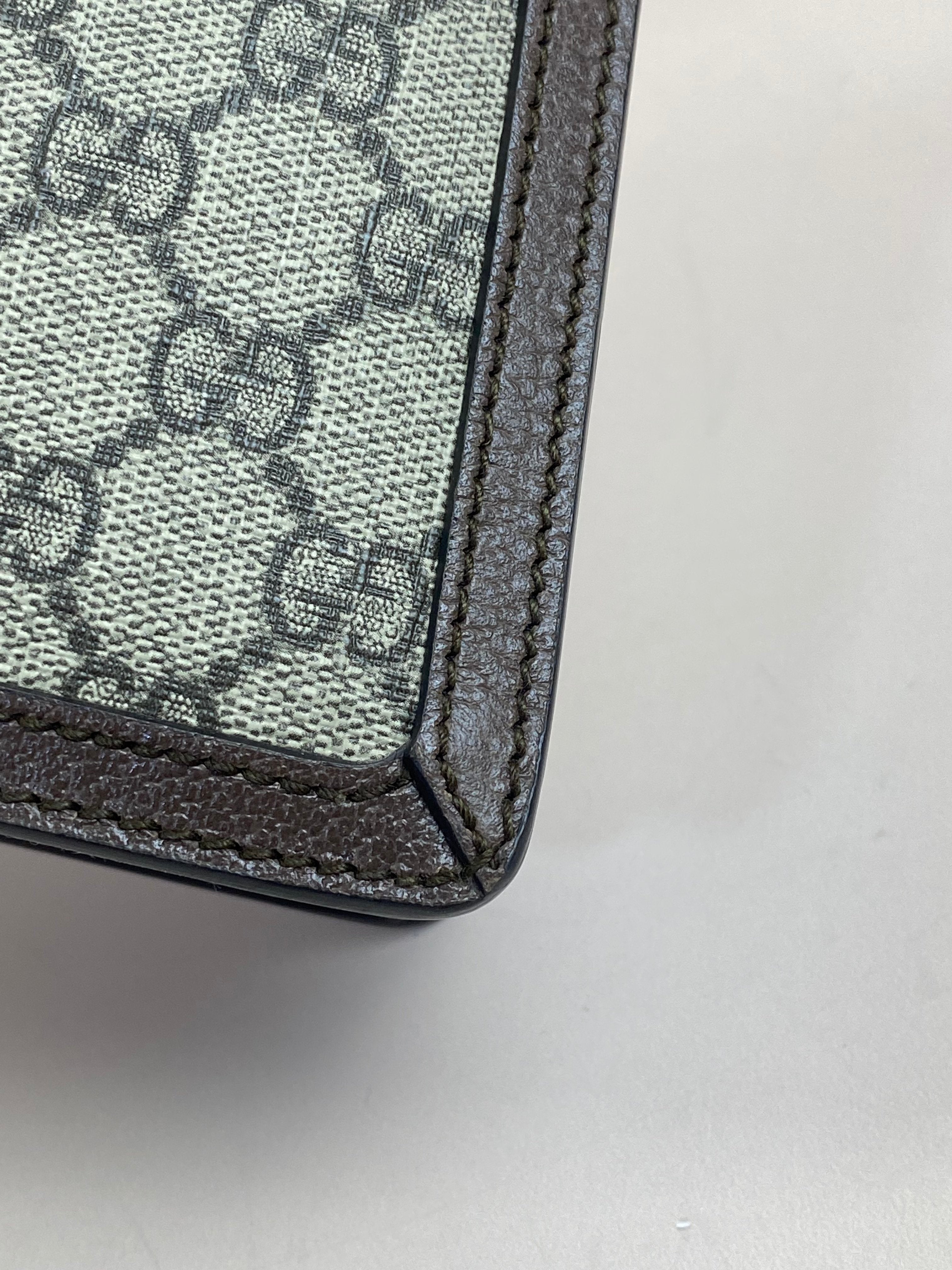 Gucci Bicolor GG Medium Ophidia Top Handle Bag with Strap
