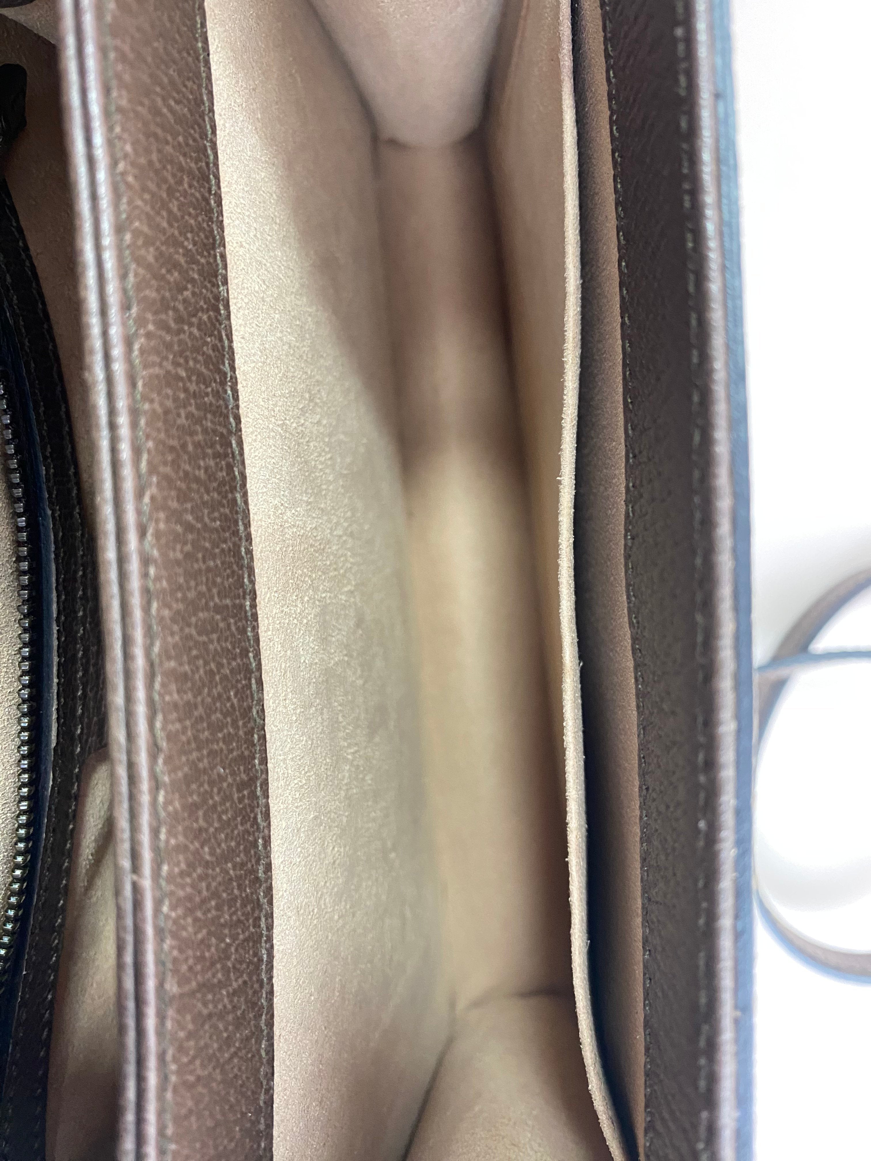 Gucci Bicolor GG Medium Ophidia Top Handle Bag with Strap