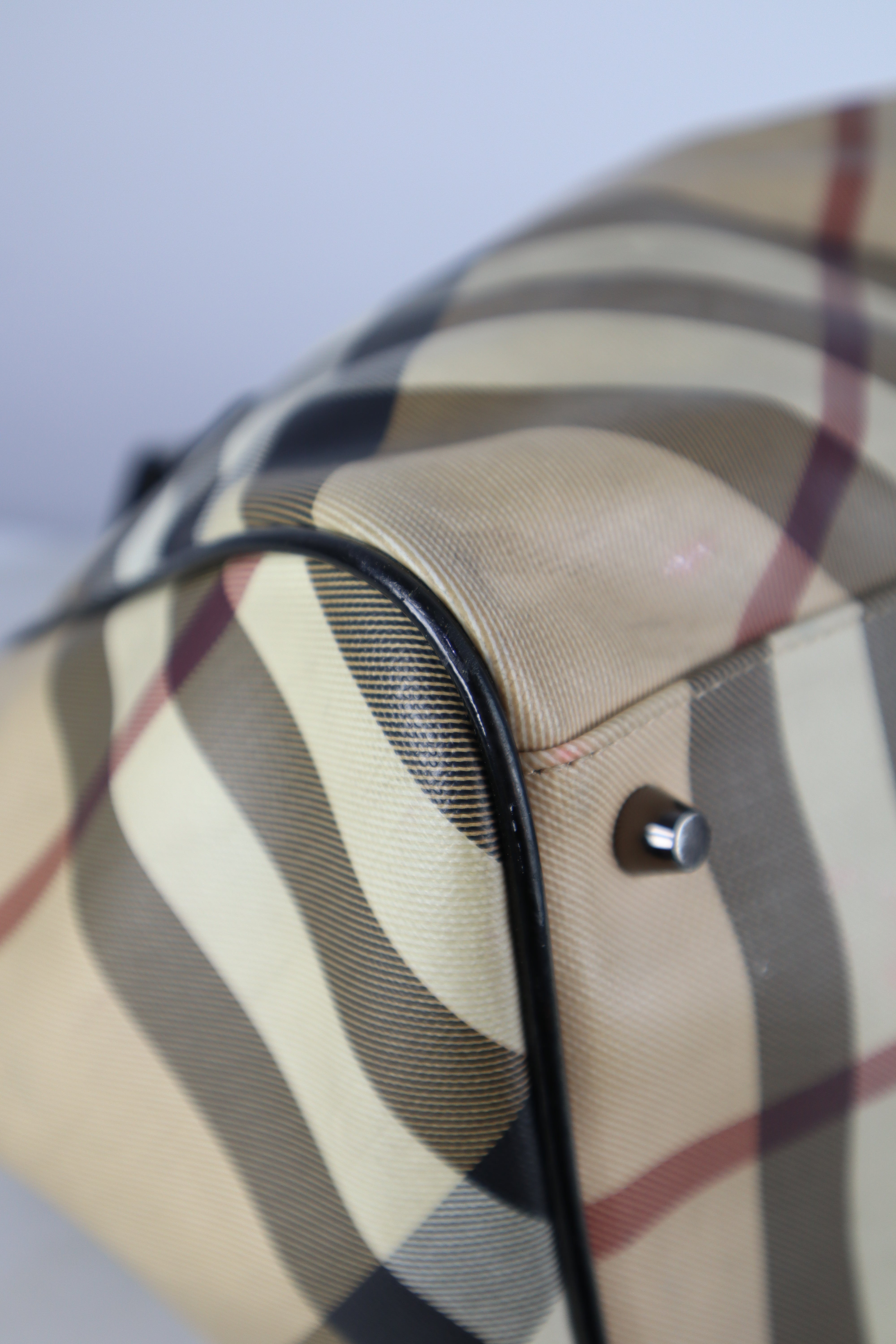 Burberry Nova Check Black Medium Melbury Shoulder Bag