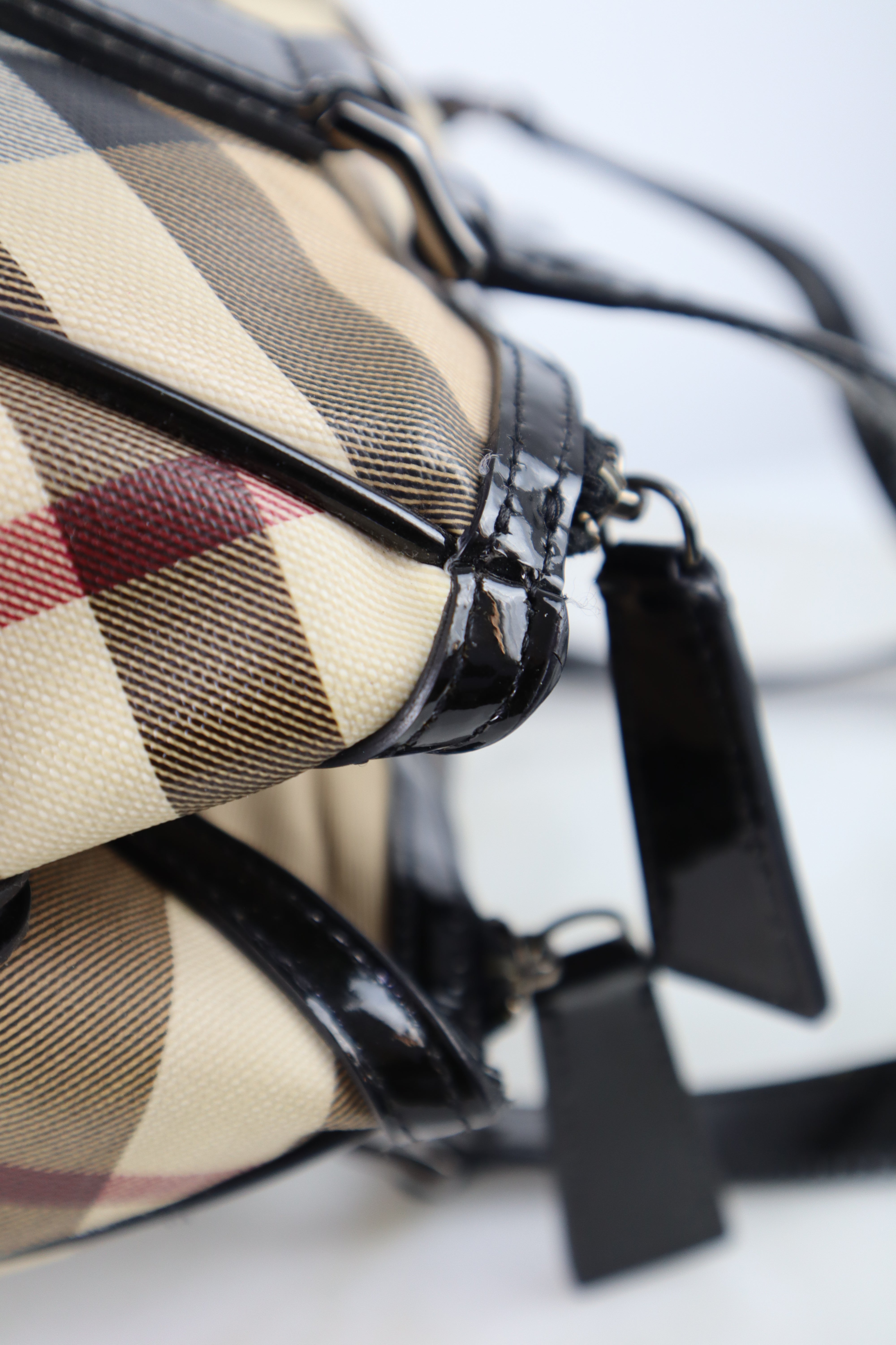 Burberry Nova Check Black Medium Melbury Shoulder Bag