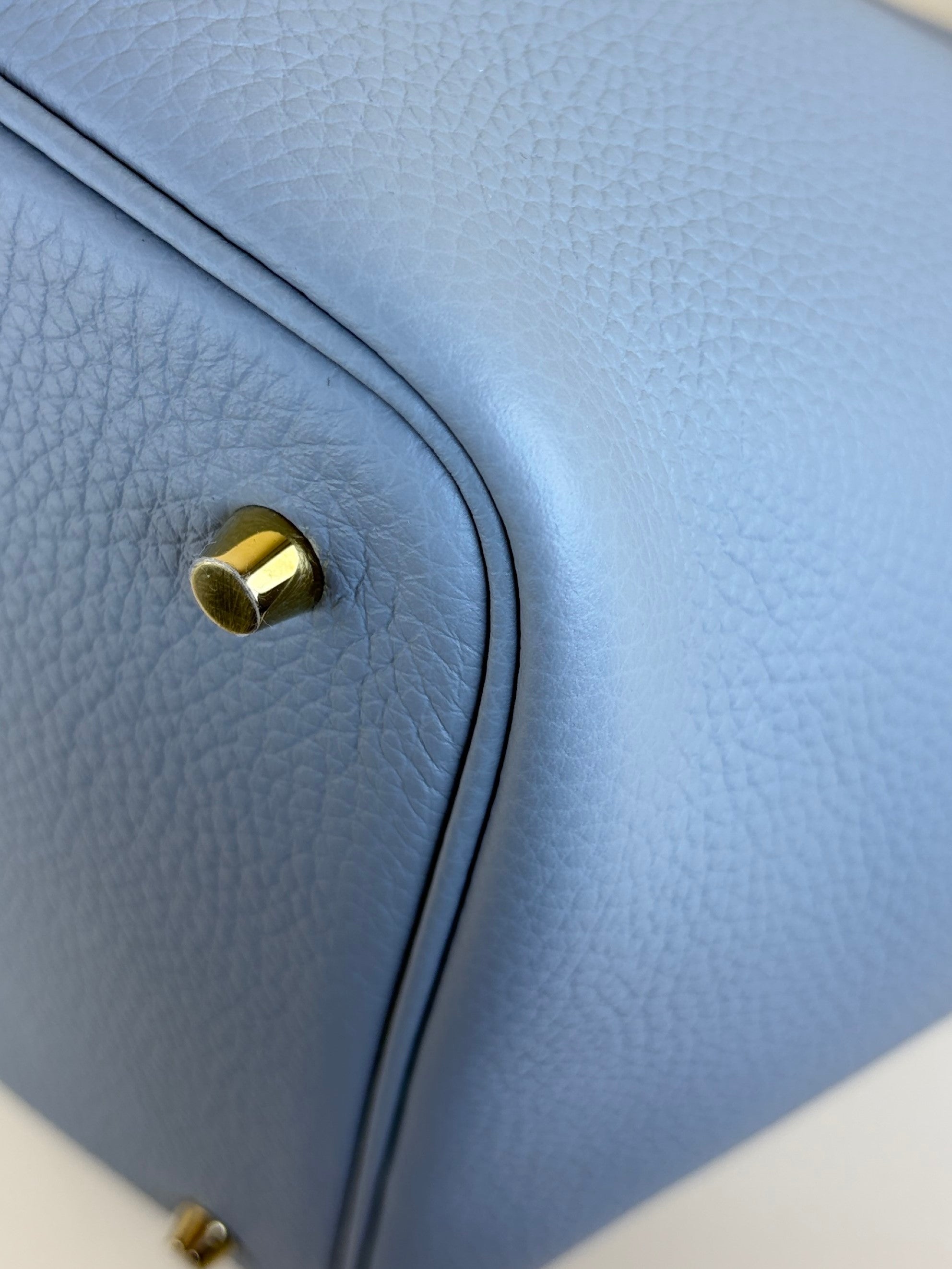 Hermes picotin 22 gris pantin clemence leather