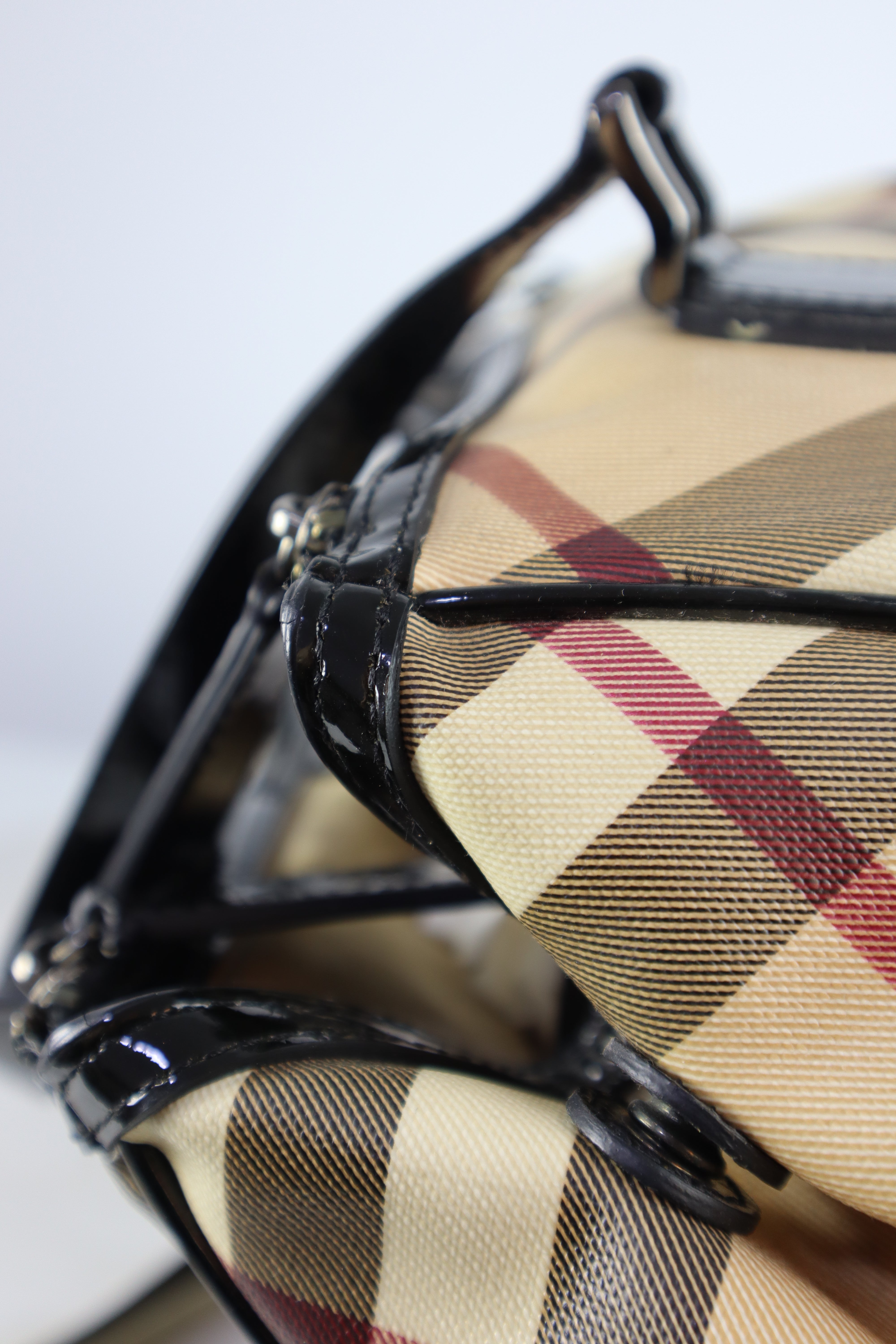 Burberry Nova Check Black Medium Melbury Shoulder Bag