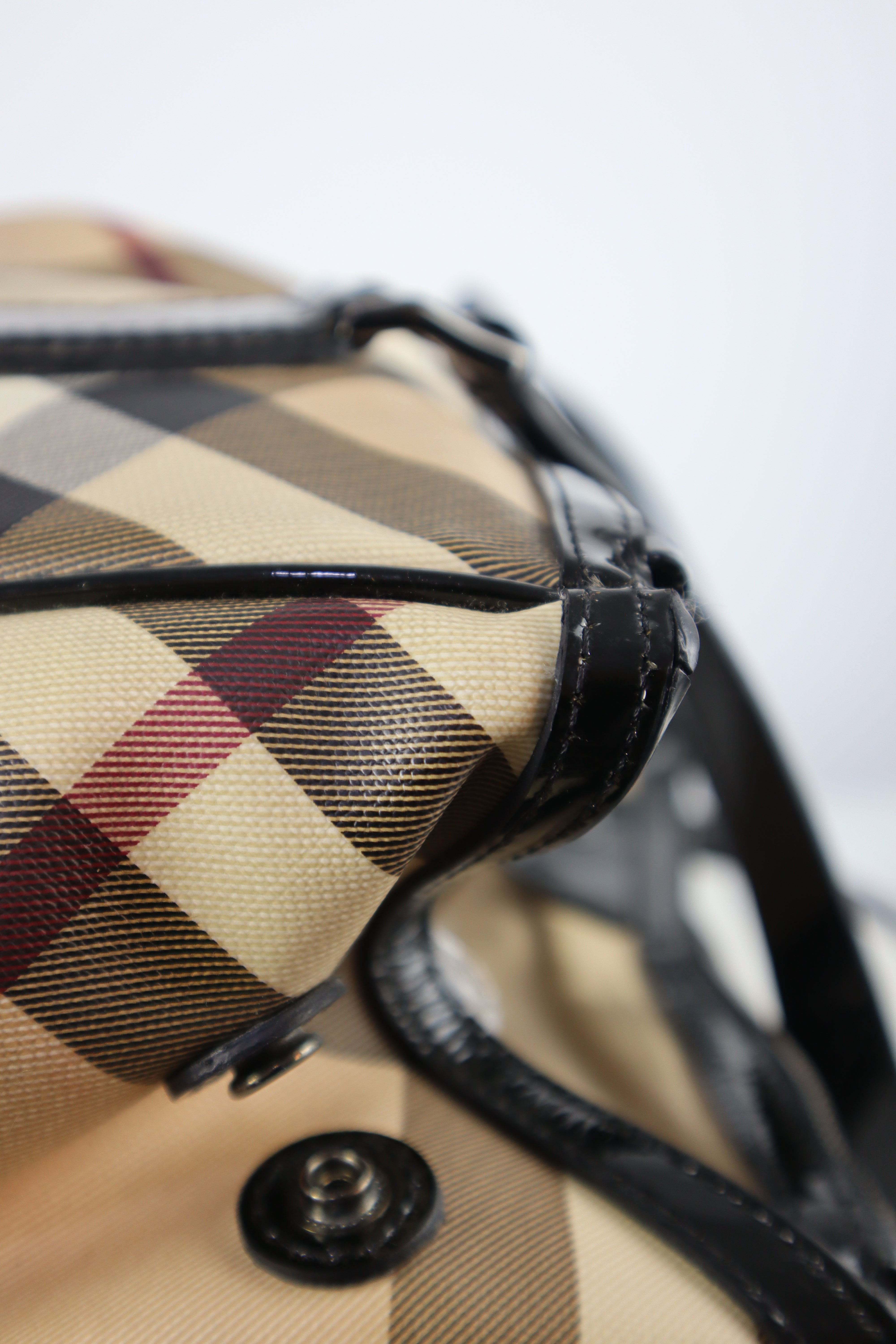 Burberry Nova Check Black Medium Melbury Shoulder Bag