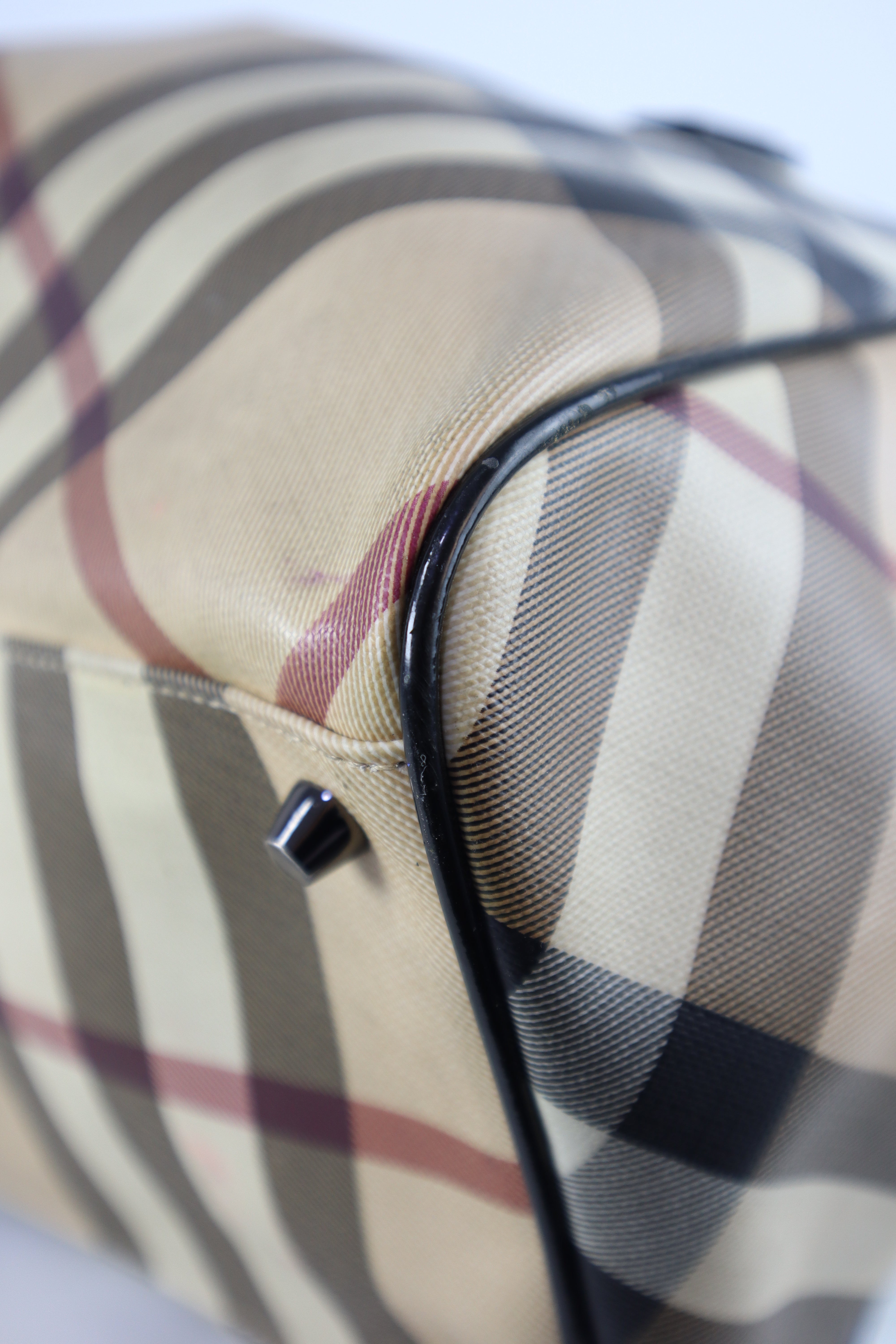 Burberry Nova Check Black Medium Melbury Shoulder Bag