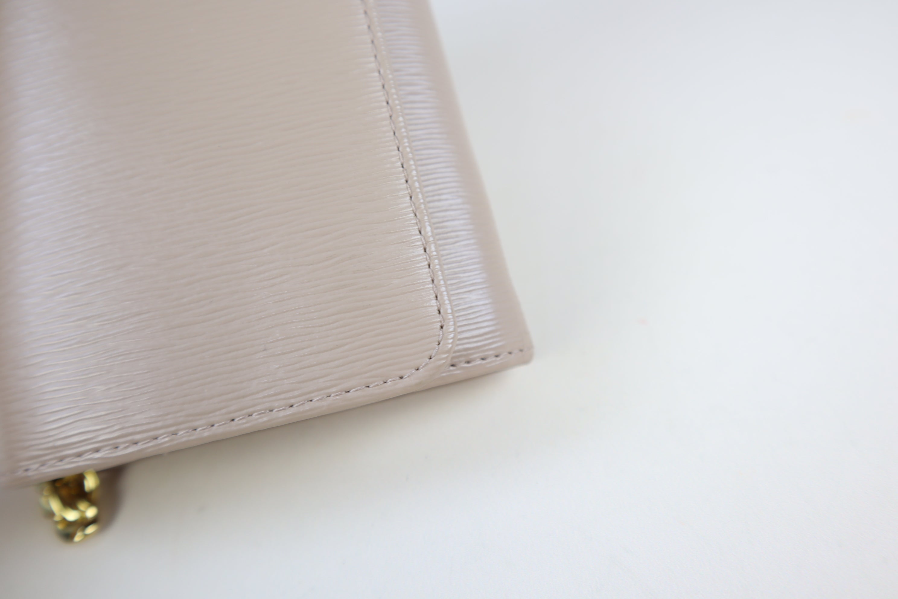 Prada Beige Crossbody Wallet on Chain