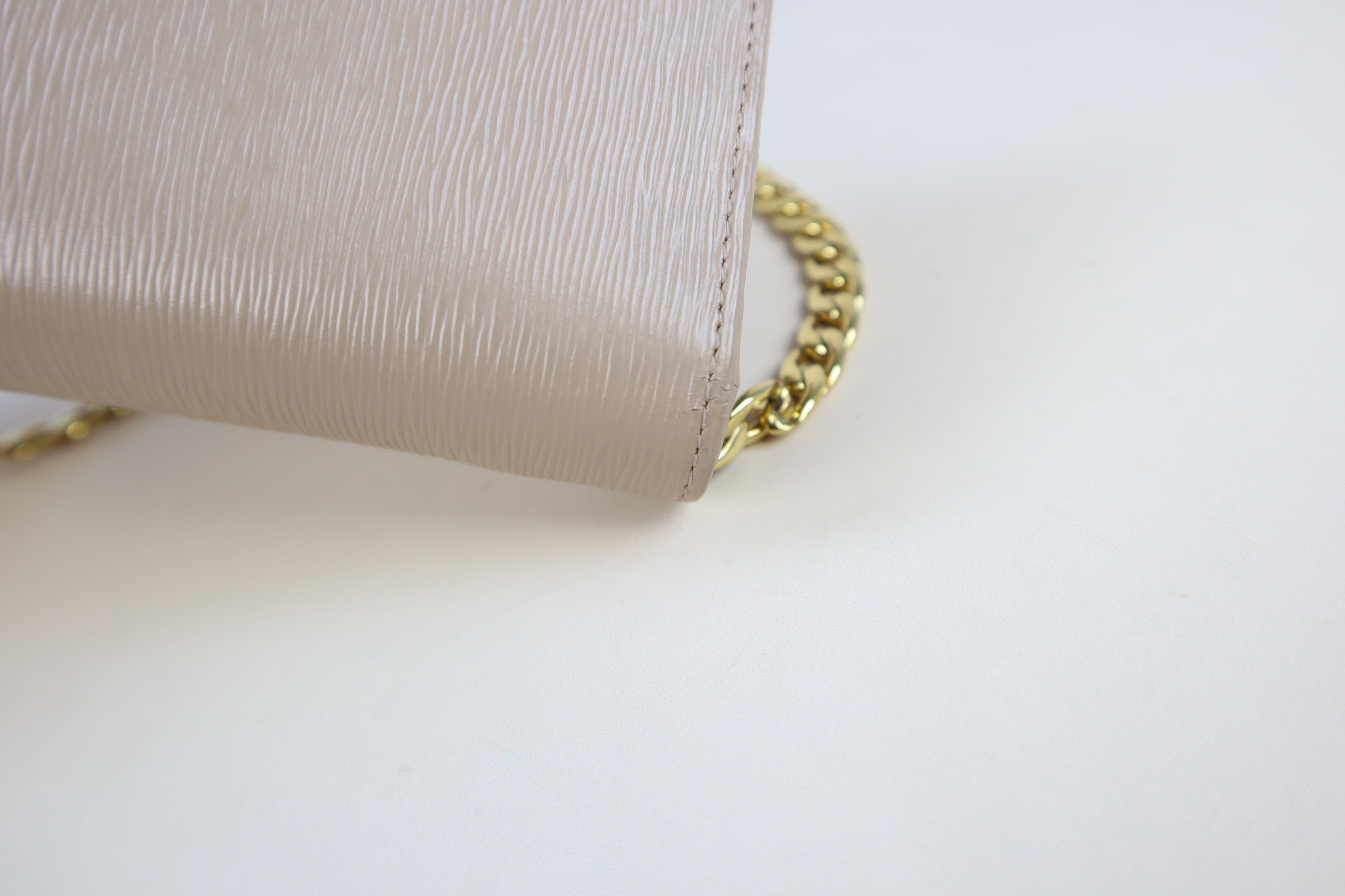 Prada Beige Crossbody Wallet on Chain