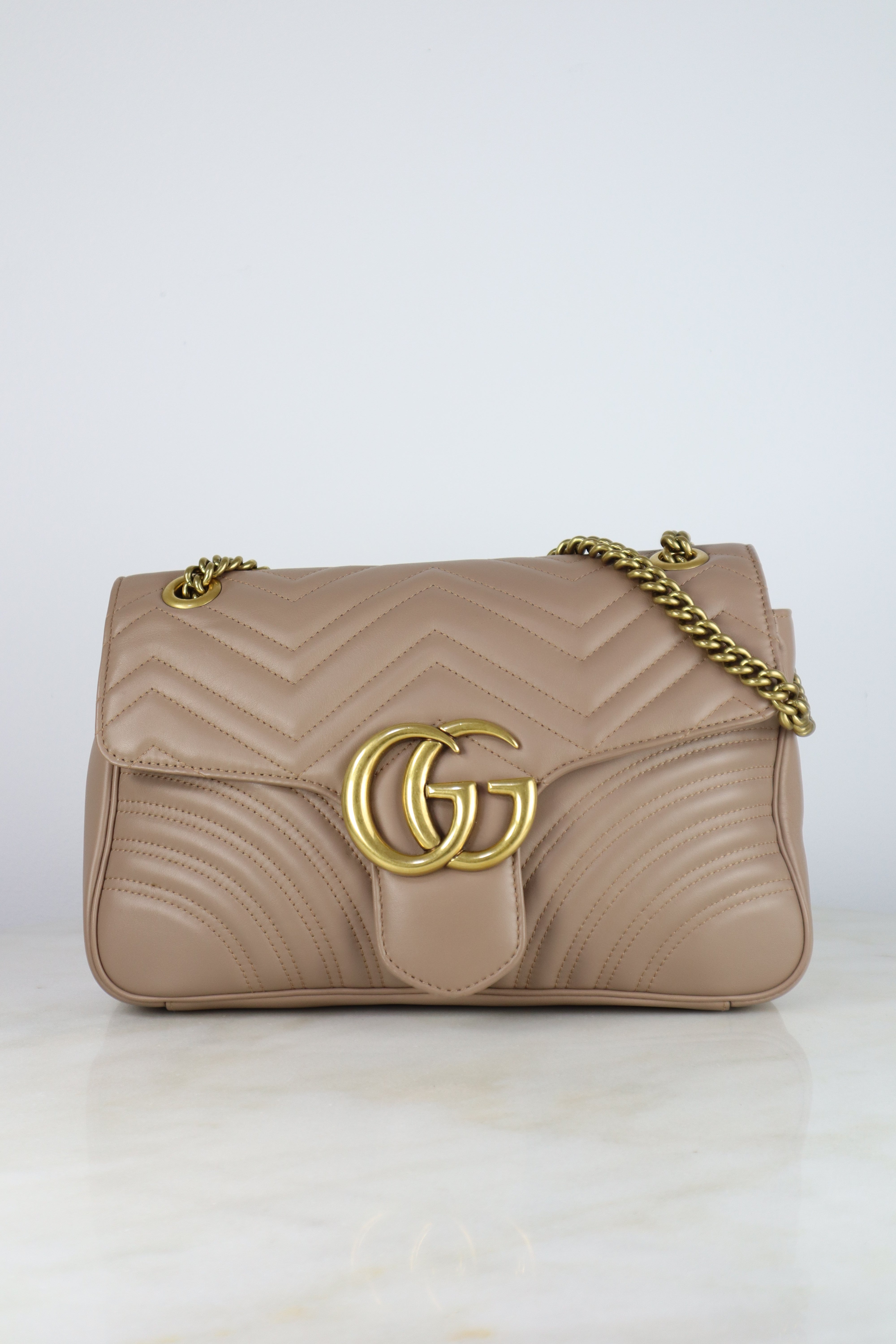 Gucci Nude GG Marmont Large Bag