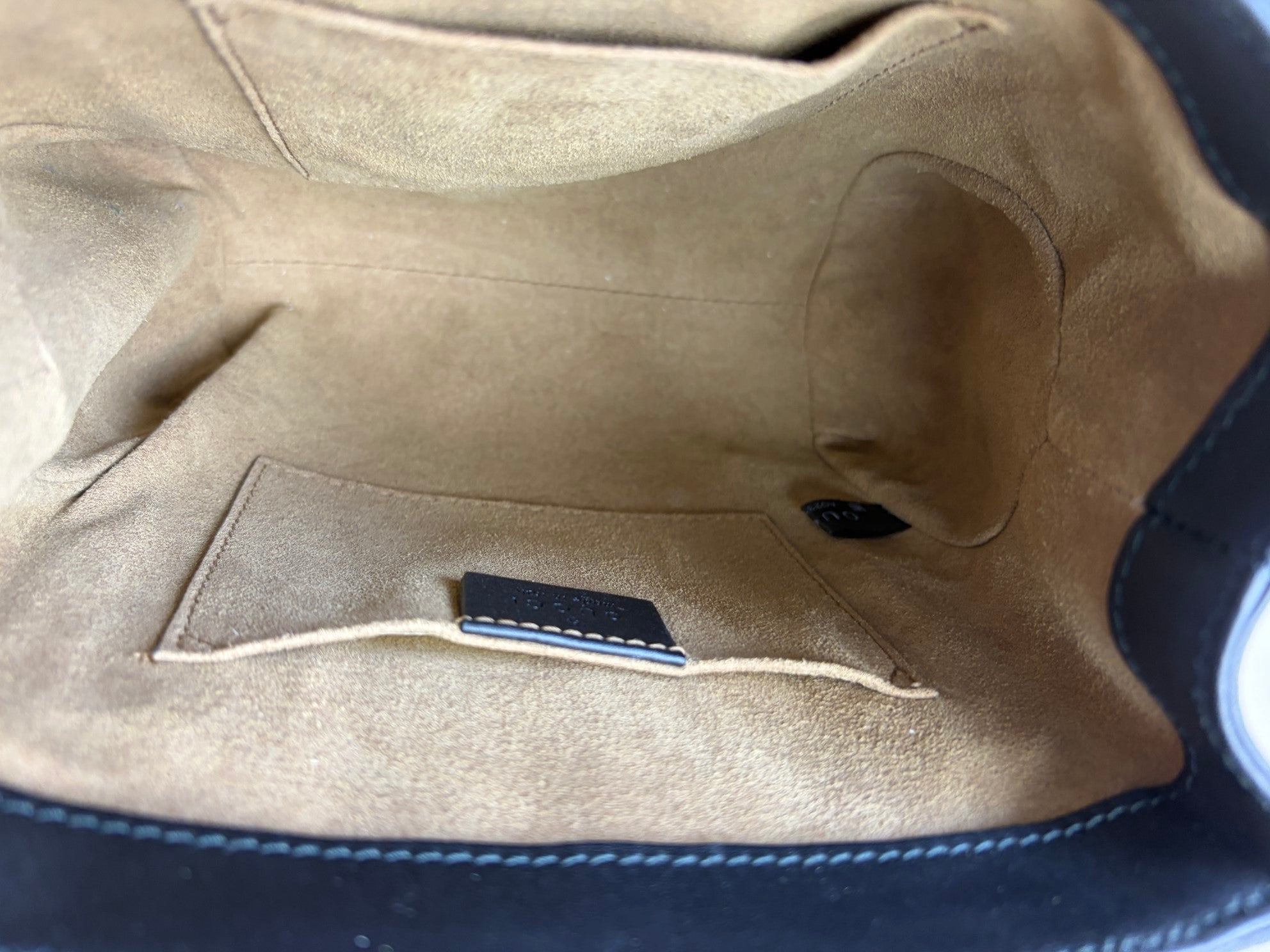 GUCCI monogram calfskin rp gg supreme padlock backpack