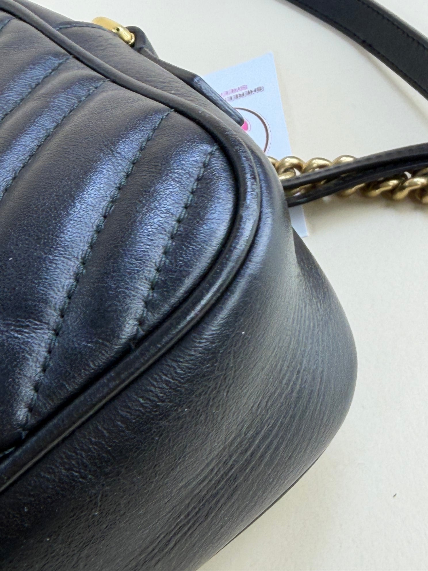 Gucci Black GG Marmont Camera Small Shoulder Bag