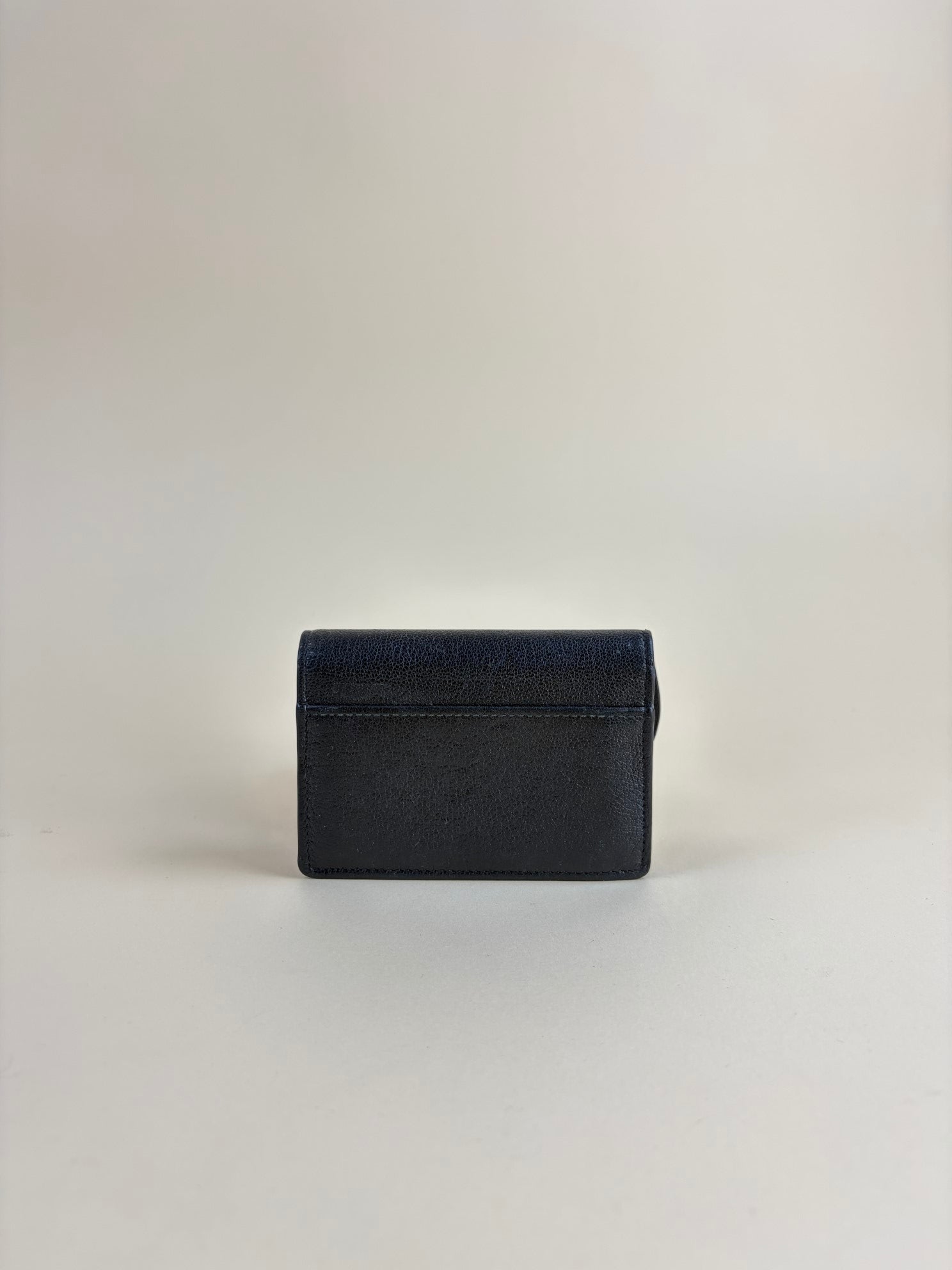 Christian Dior black Saddle bloom card holder