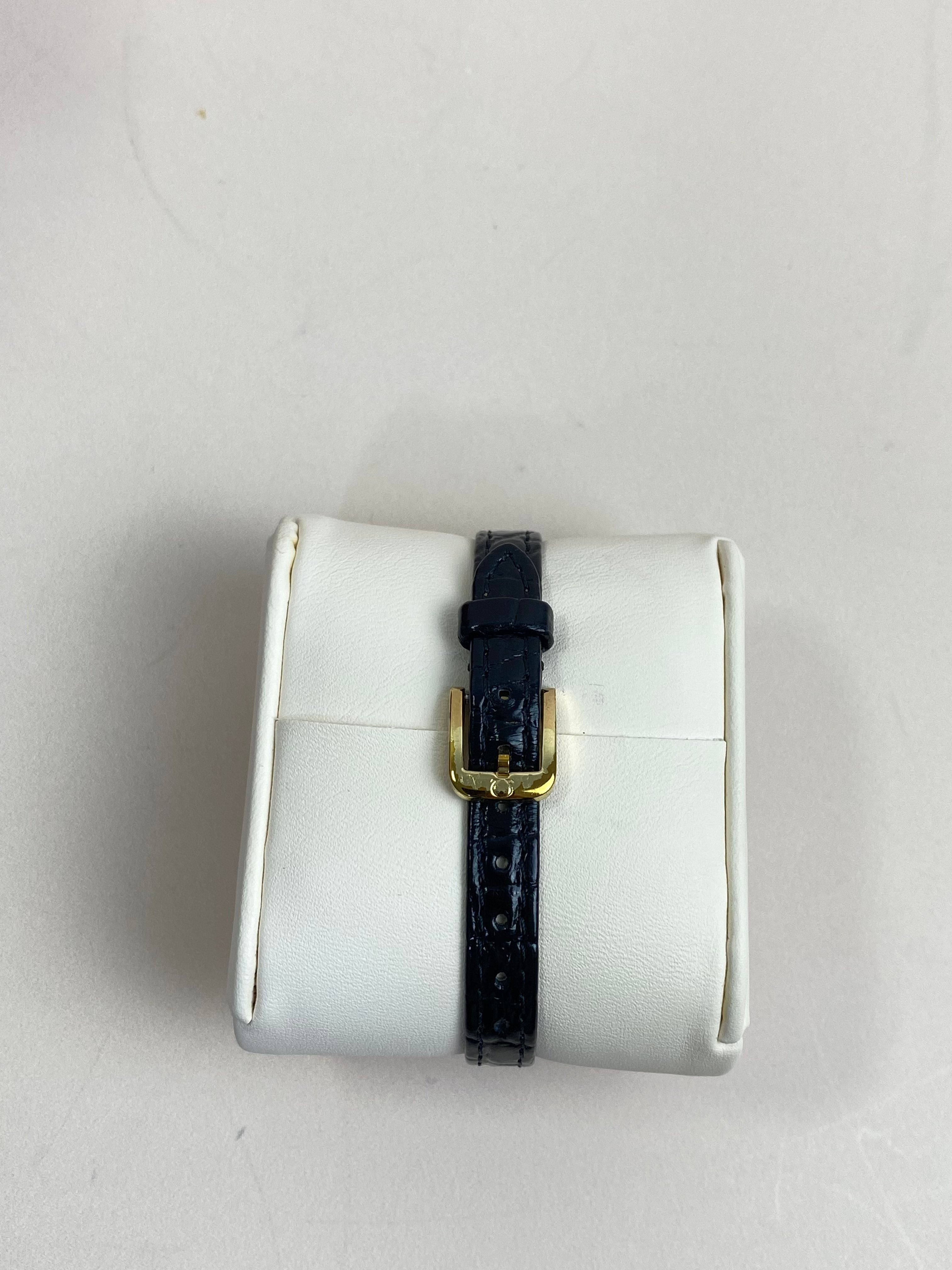 Omega Black Vintage Mechanical Movement De Ville 17mm Watch