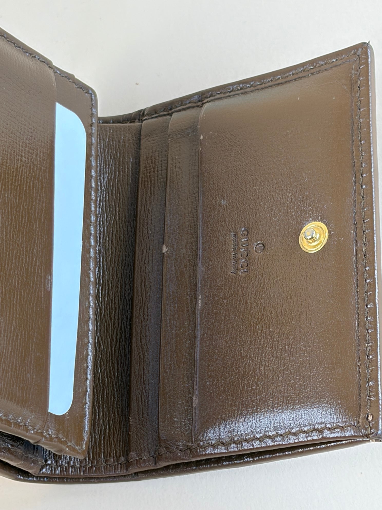 Gucci small gg and brown leather Horsebit wallet-Wallet-Gucci-The Closet Egypt