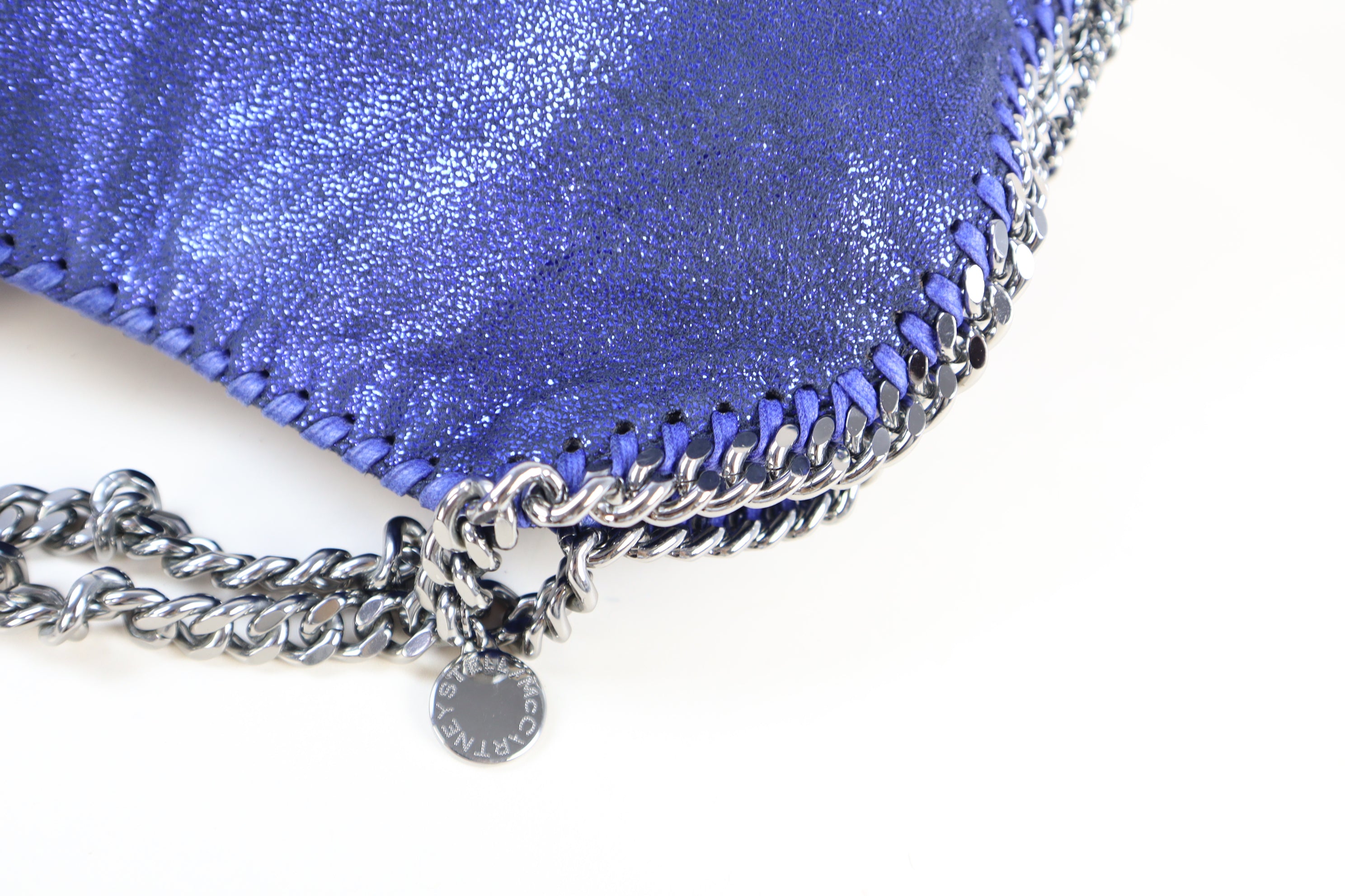 Stella Mccartney Blue Falabella Mini Tote Bag