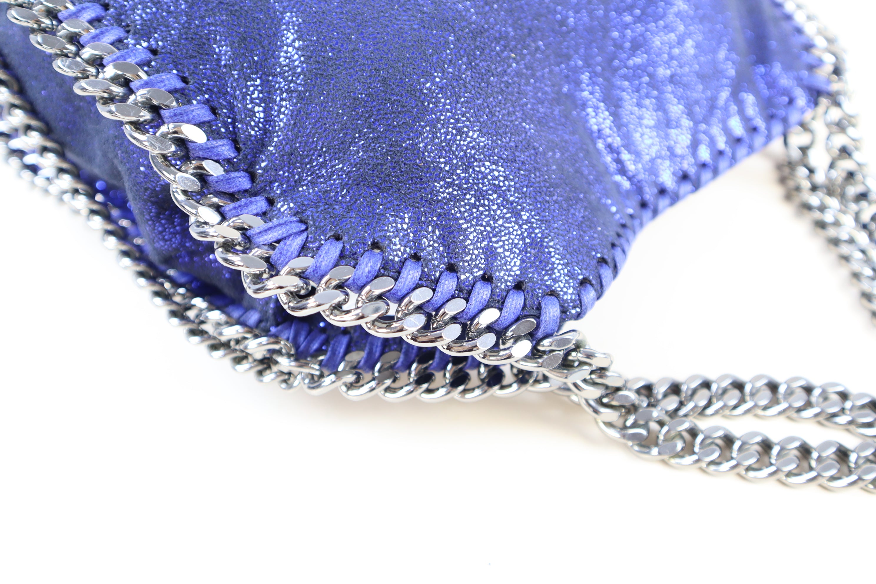 Stella Mccartney Blue Falabella Mini Tote Bag