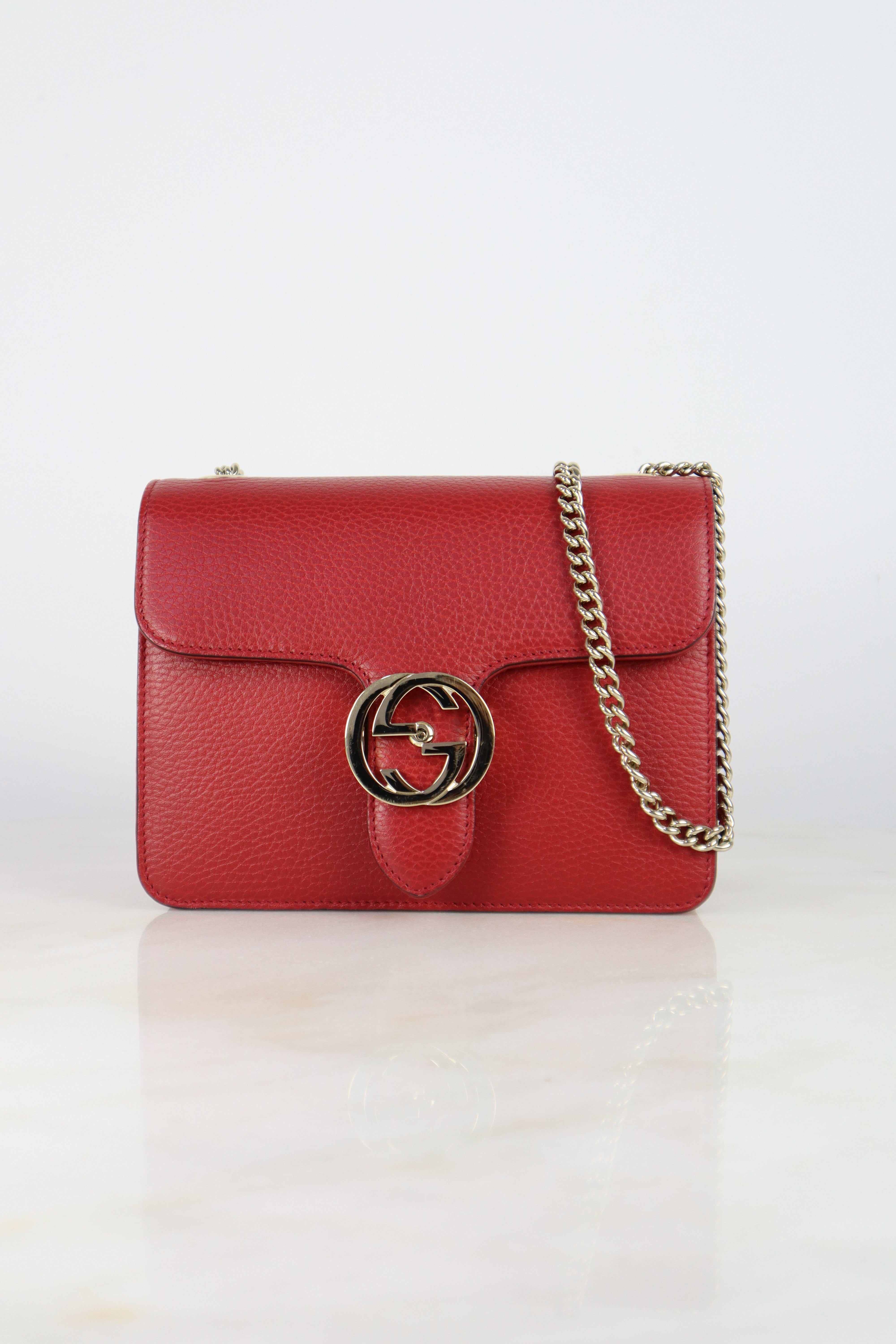 Gucci Red Interlocking Small Bag