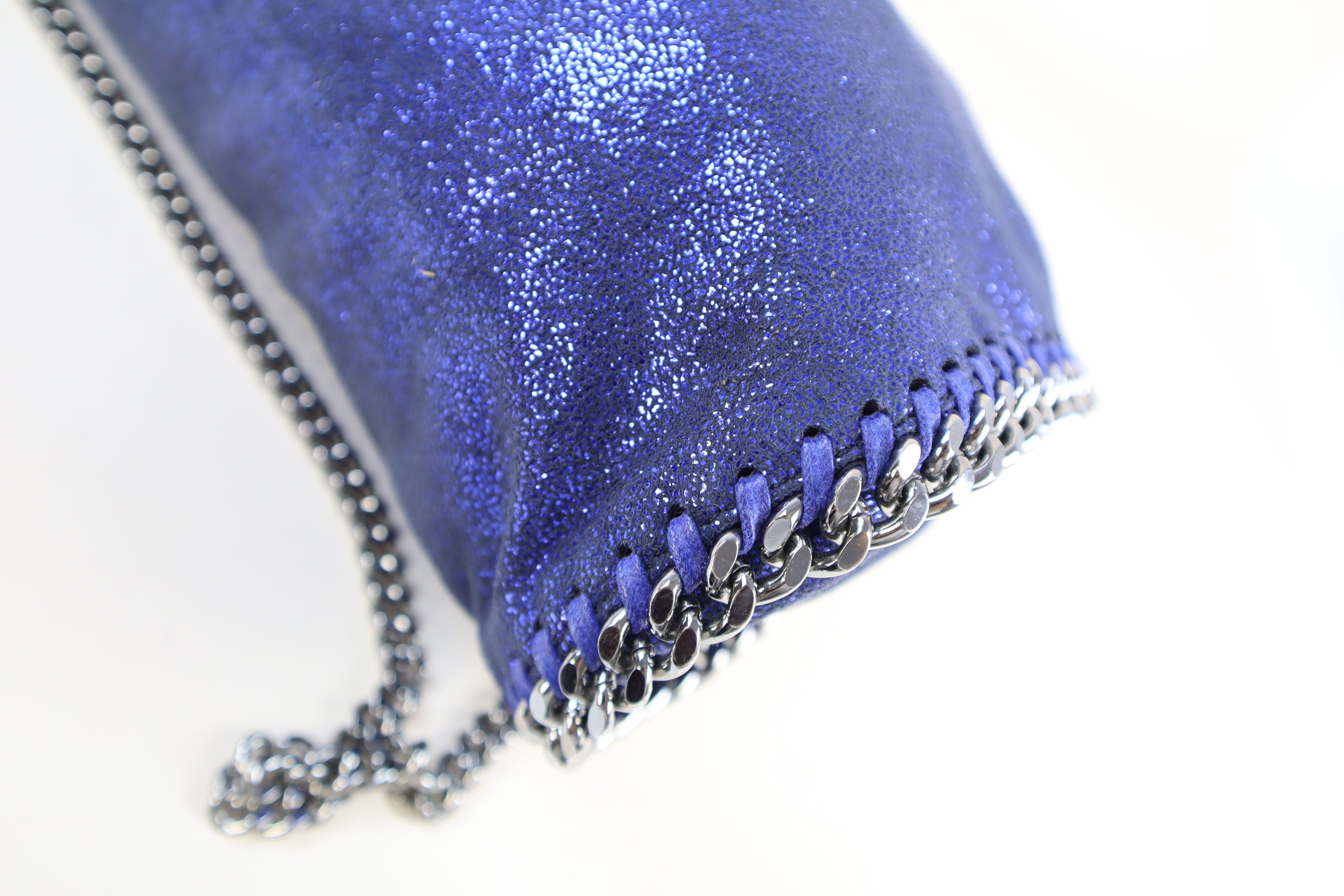 Stella Mccartney Blue Falabella Mini Tote Bag