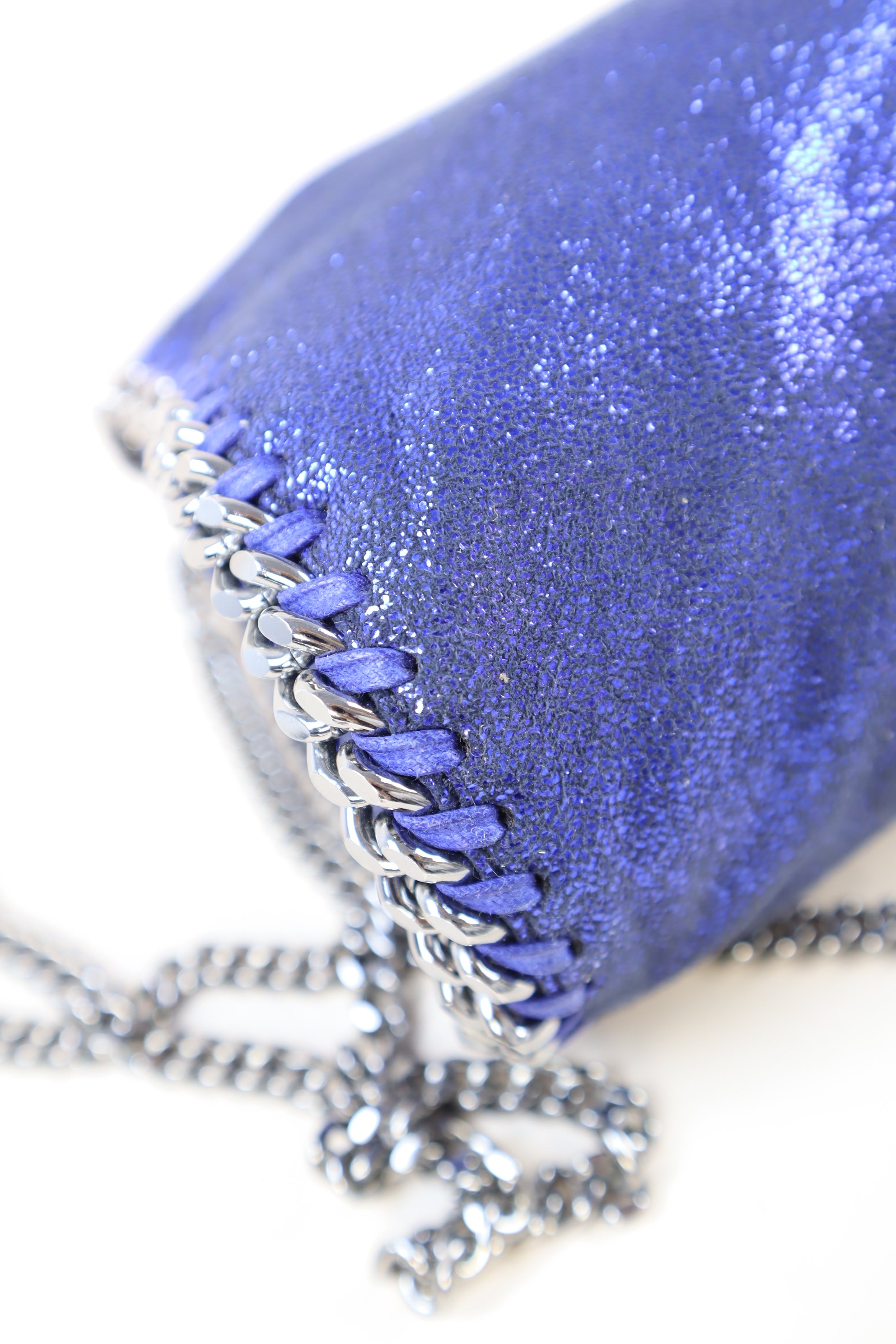 Stella Mccartney Blue Falabella Mini Tote Bag