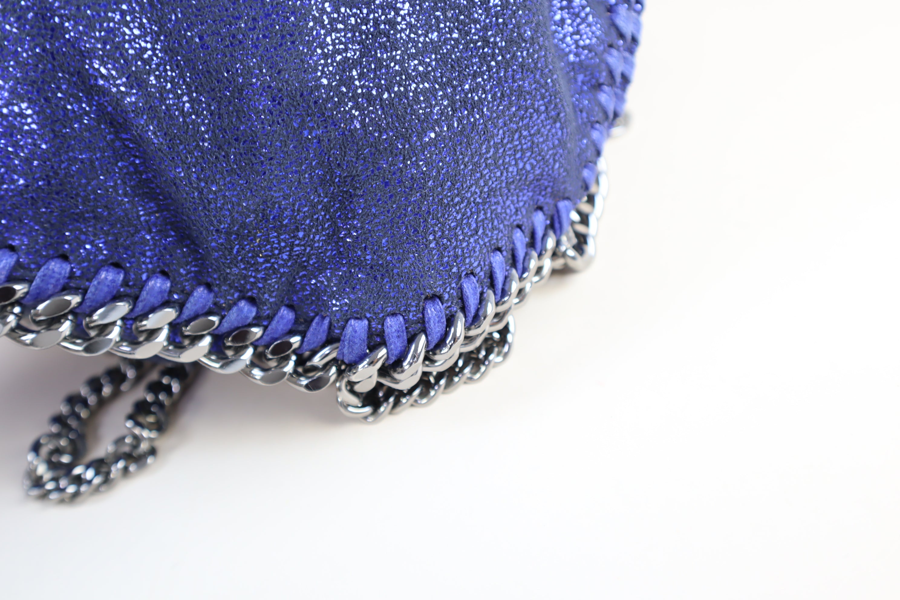 Stella Mccartney Blue Falabella Mini Tote Bag