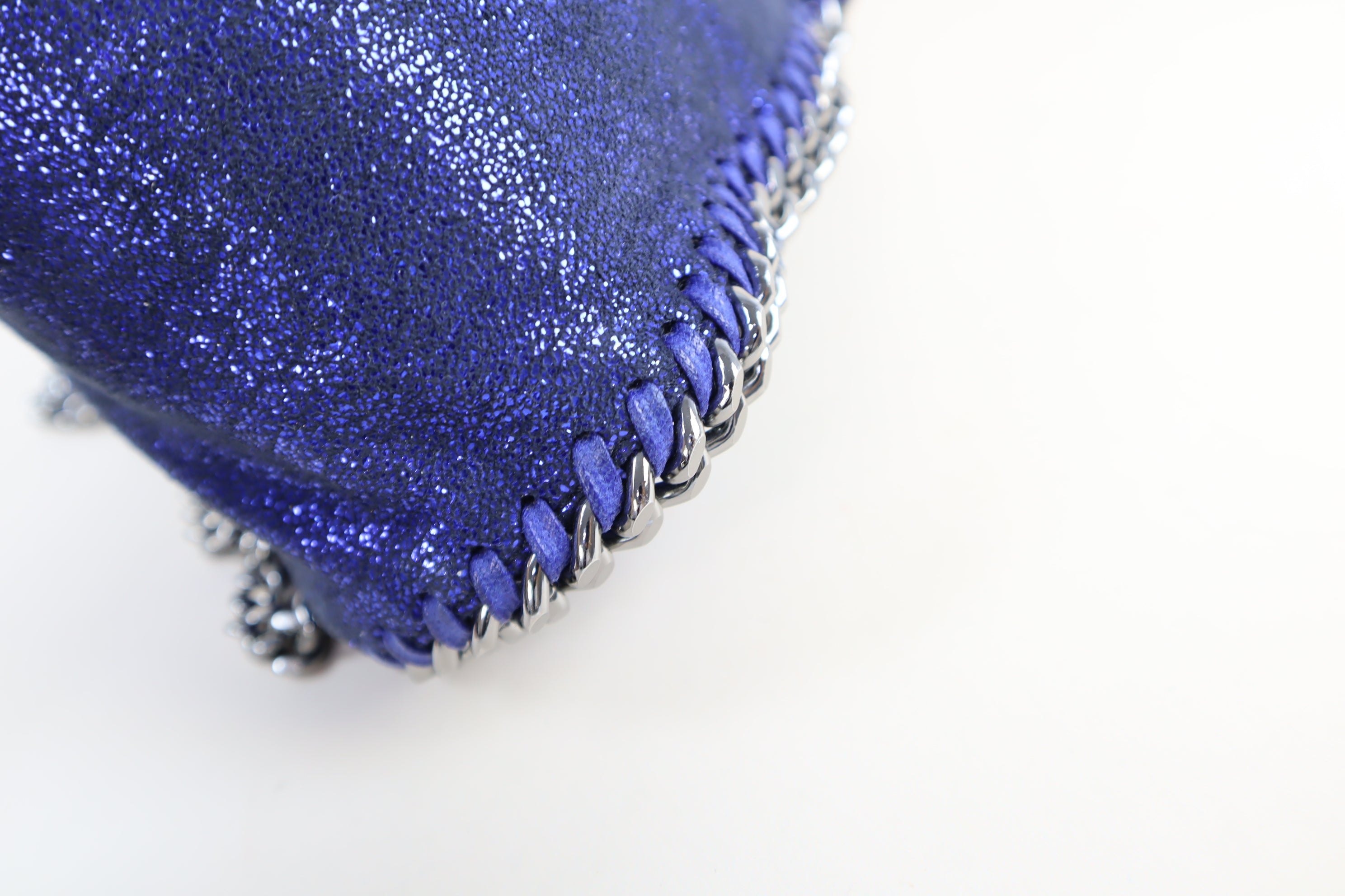 Stella Mccartney Blue Falabella Mini Tote Bag