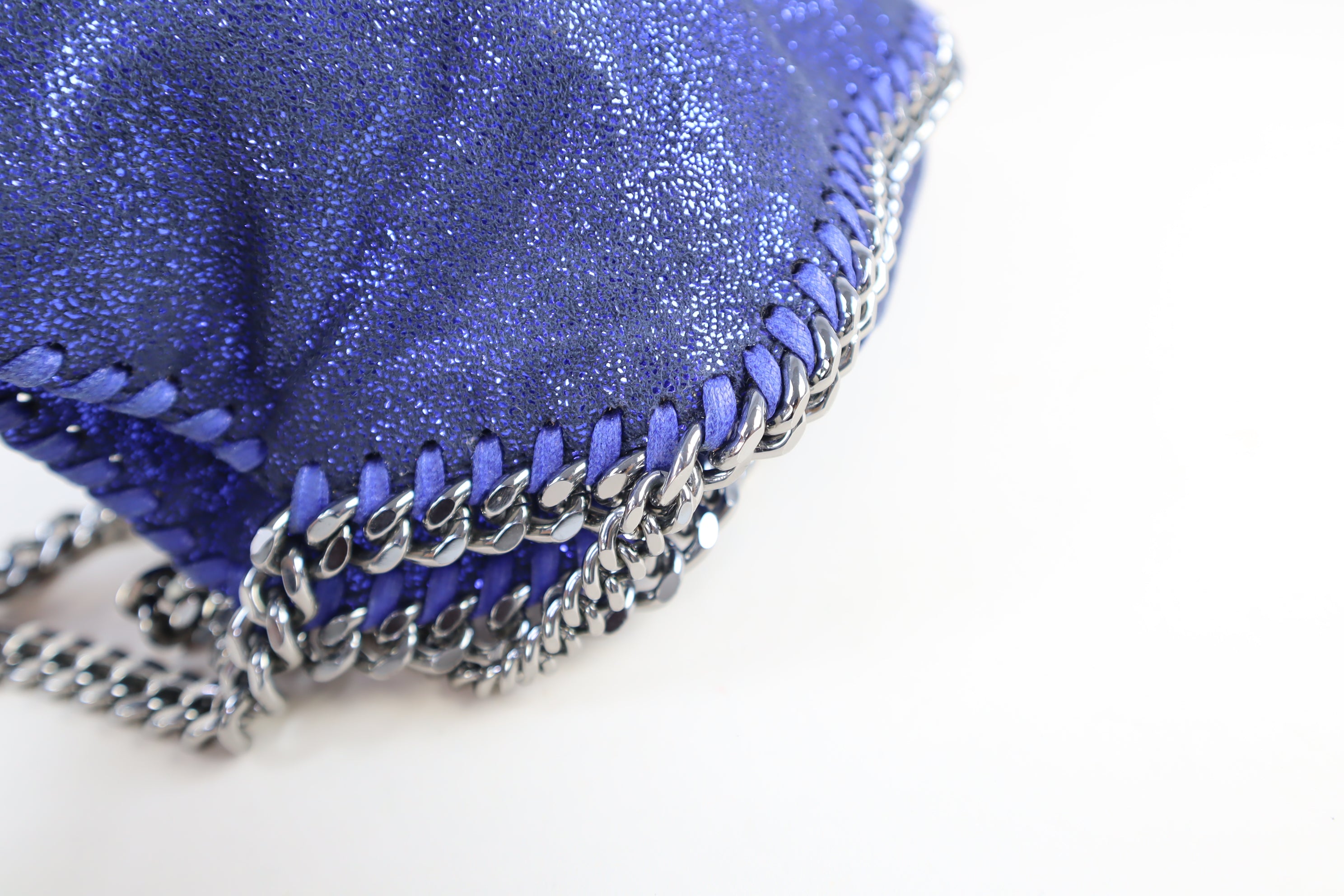 Stella Mccartney Blue Falabella Mini Tote Bag