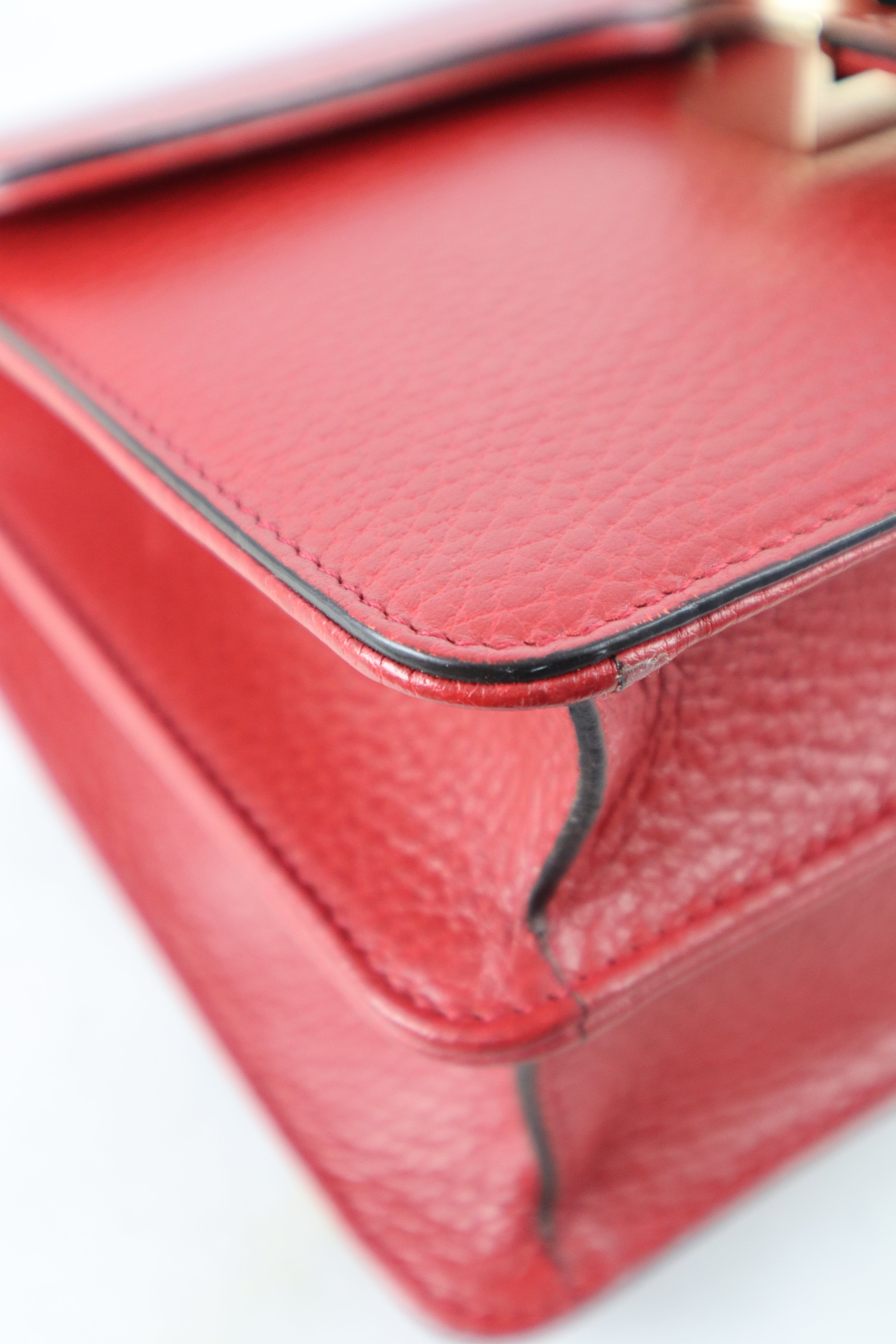 Gucci Red Interlocking Small Bag