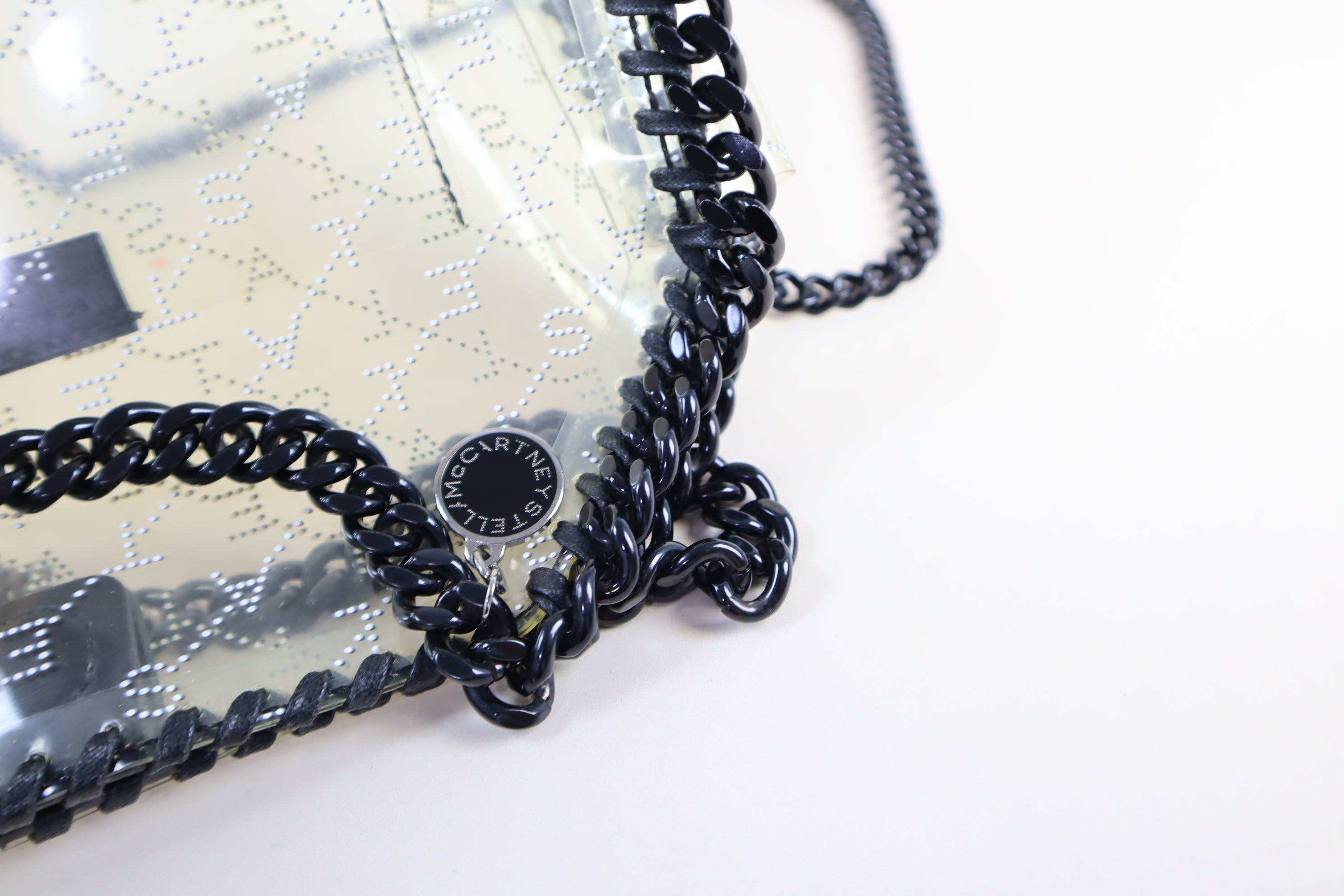 Stella Mccartney Transparent PVC Falabella Mini Tote Bag