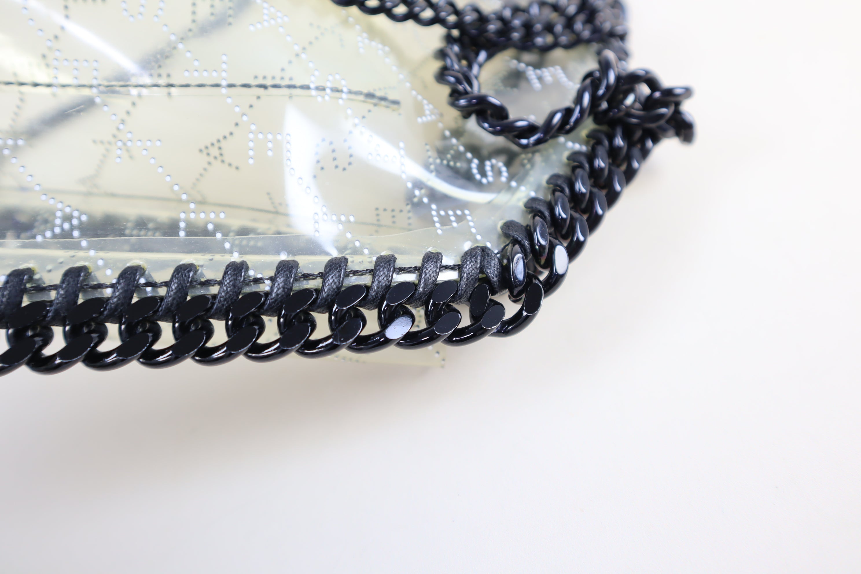 Stella Mccartney Transparent PVC Falabella Mini Tote Bag
