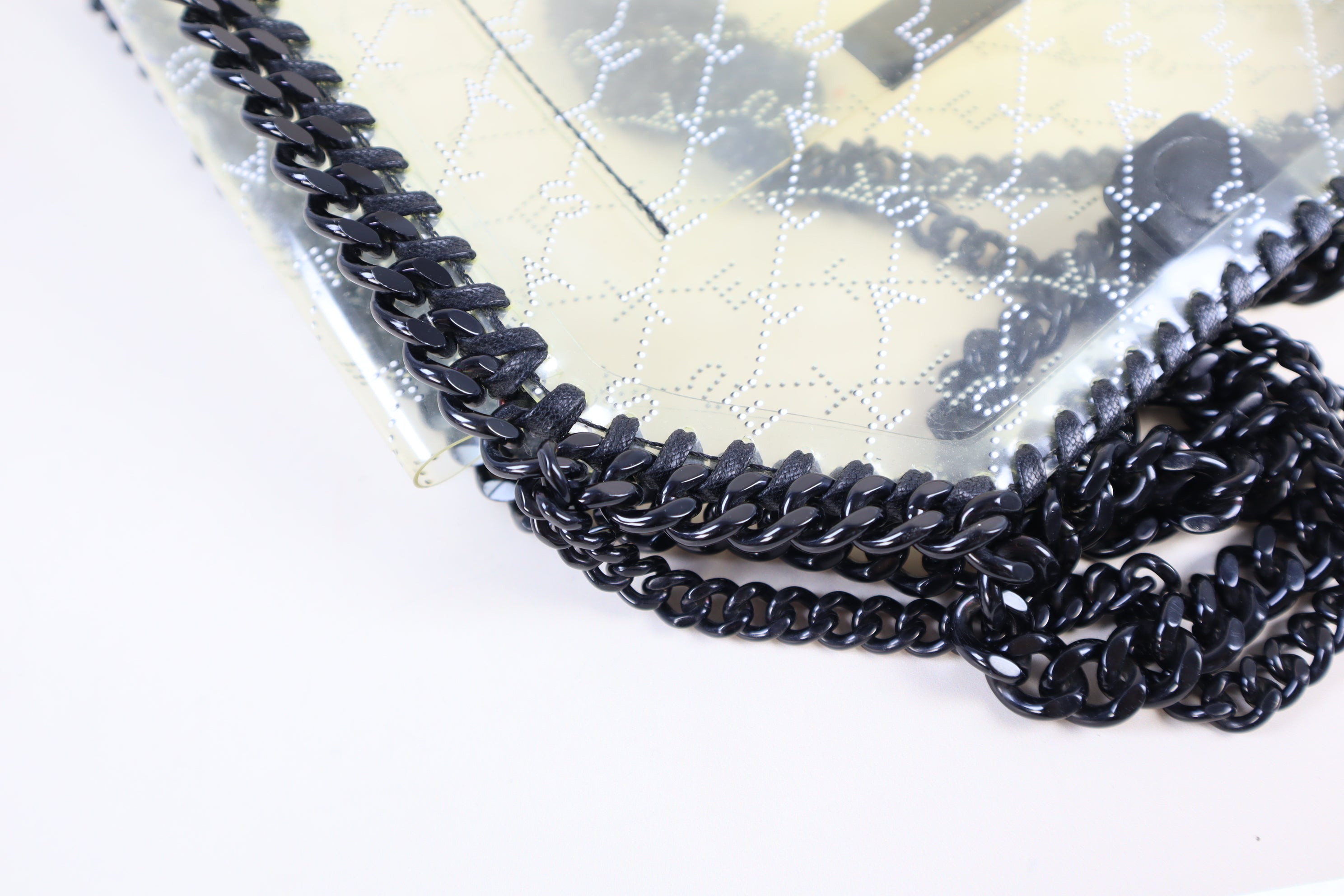 Stella Mccartney Transparent PVC Falabella Mini Tote Bag