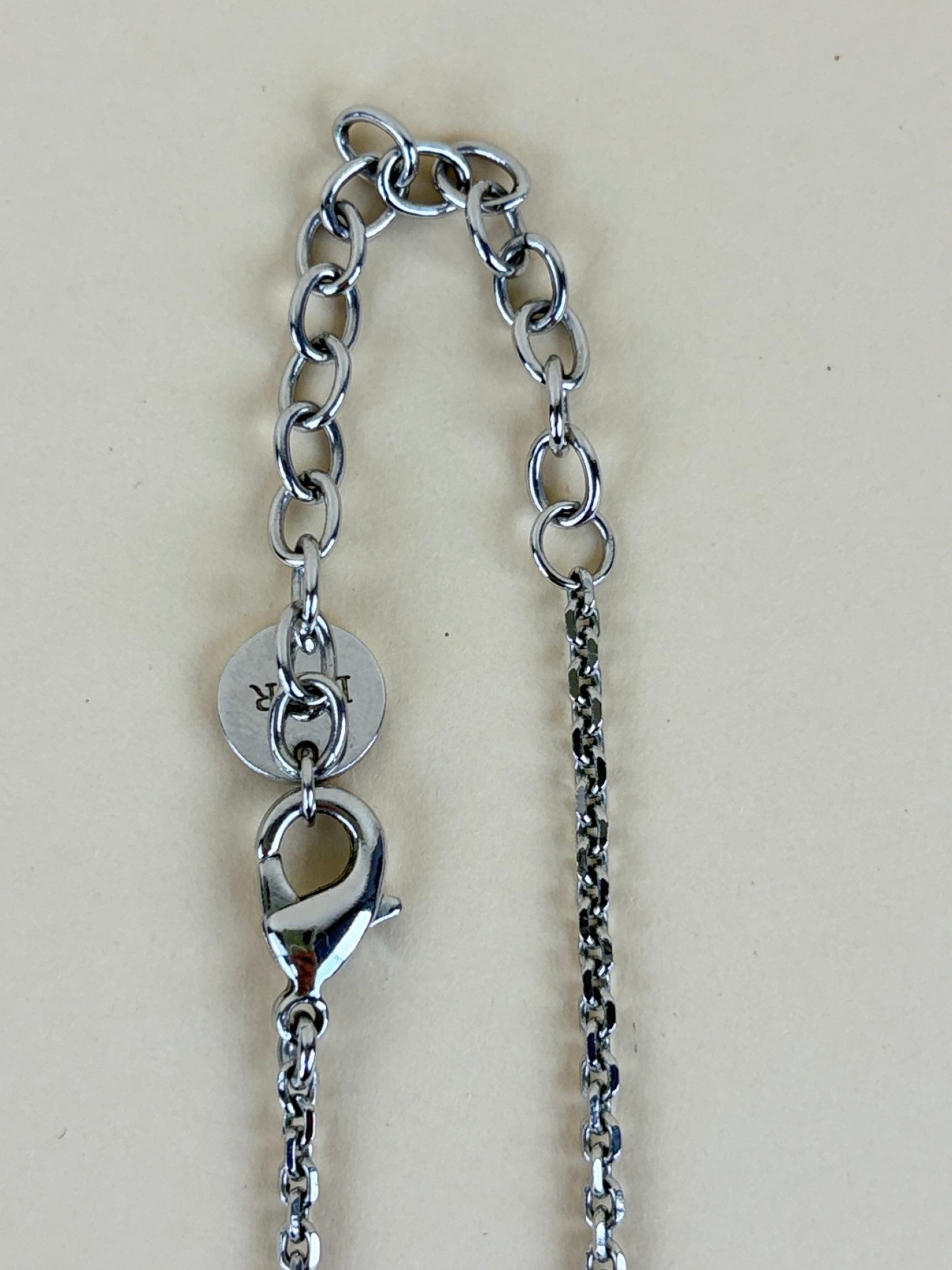 Christian Dior Silver Crystals Necklace
