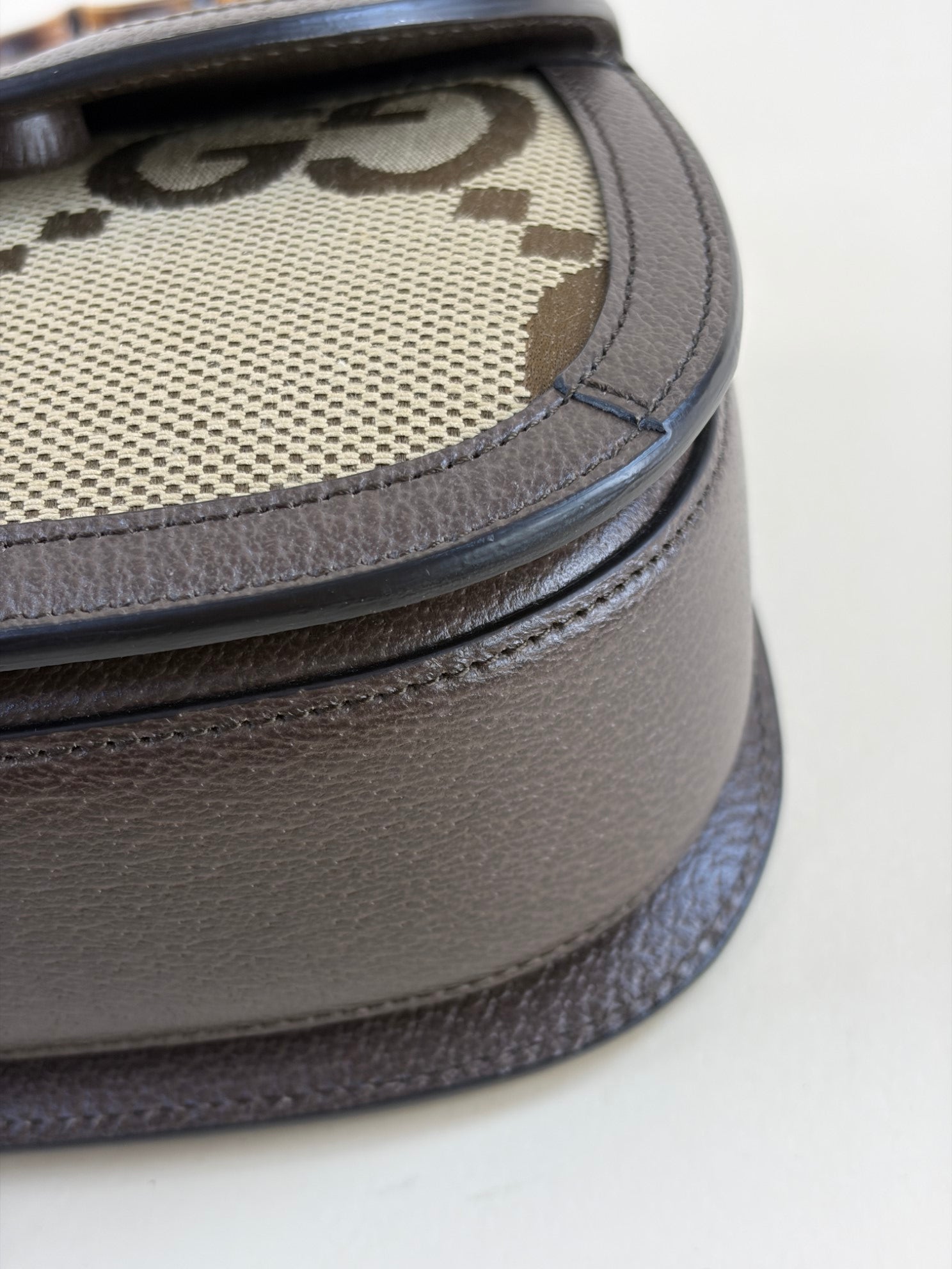 GUCCI monogram gg jumbo canvas bamboo1947small