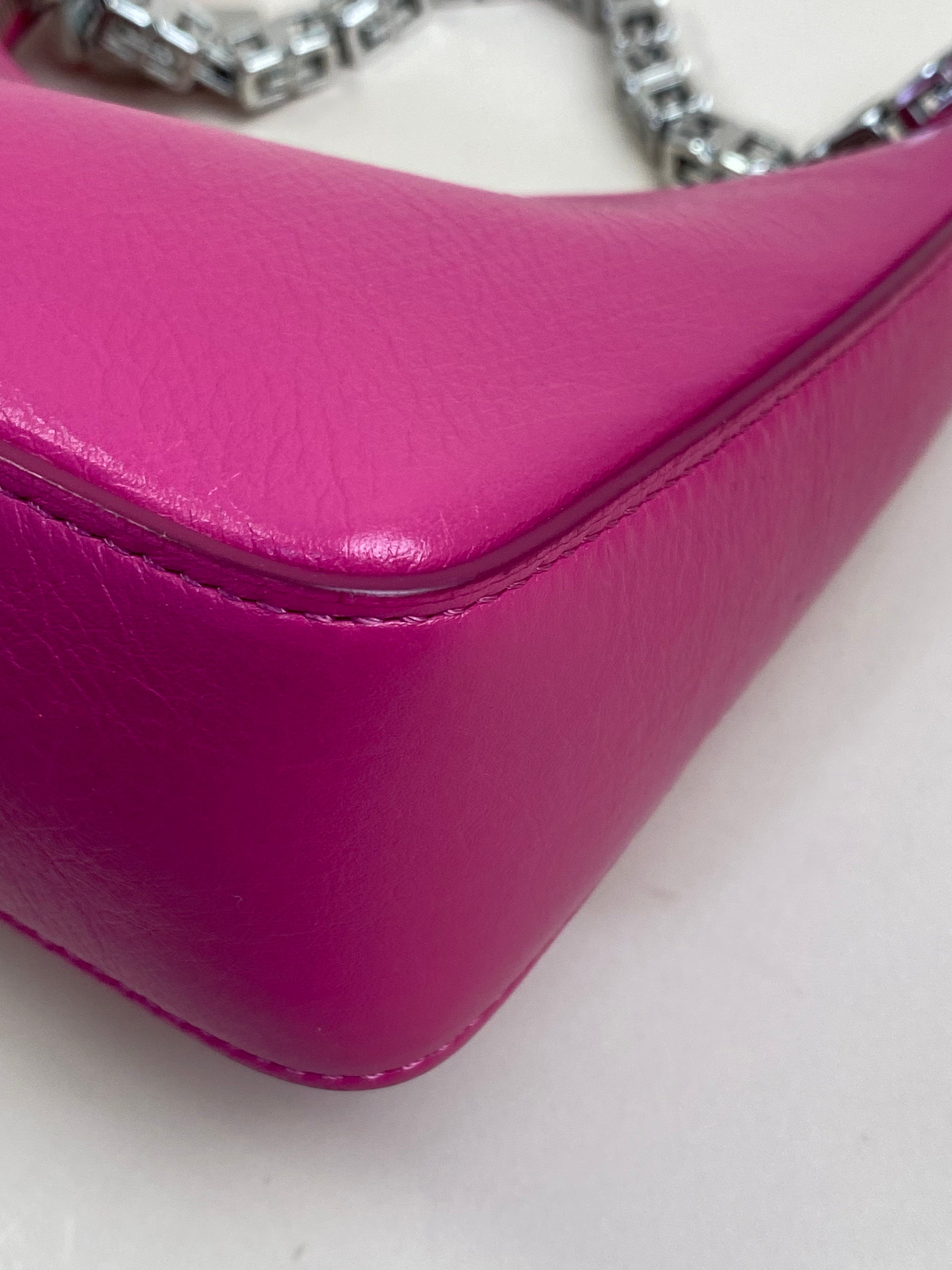 Givenchy Hot Pink Moon Cut Out Mini Crossbody Bag