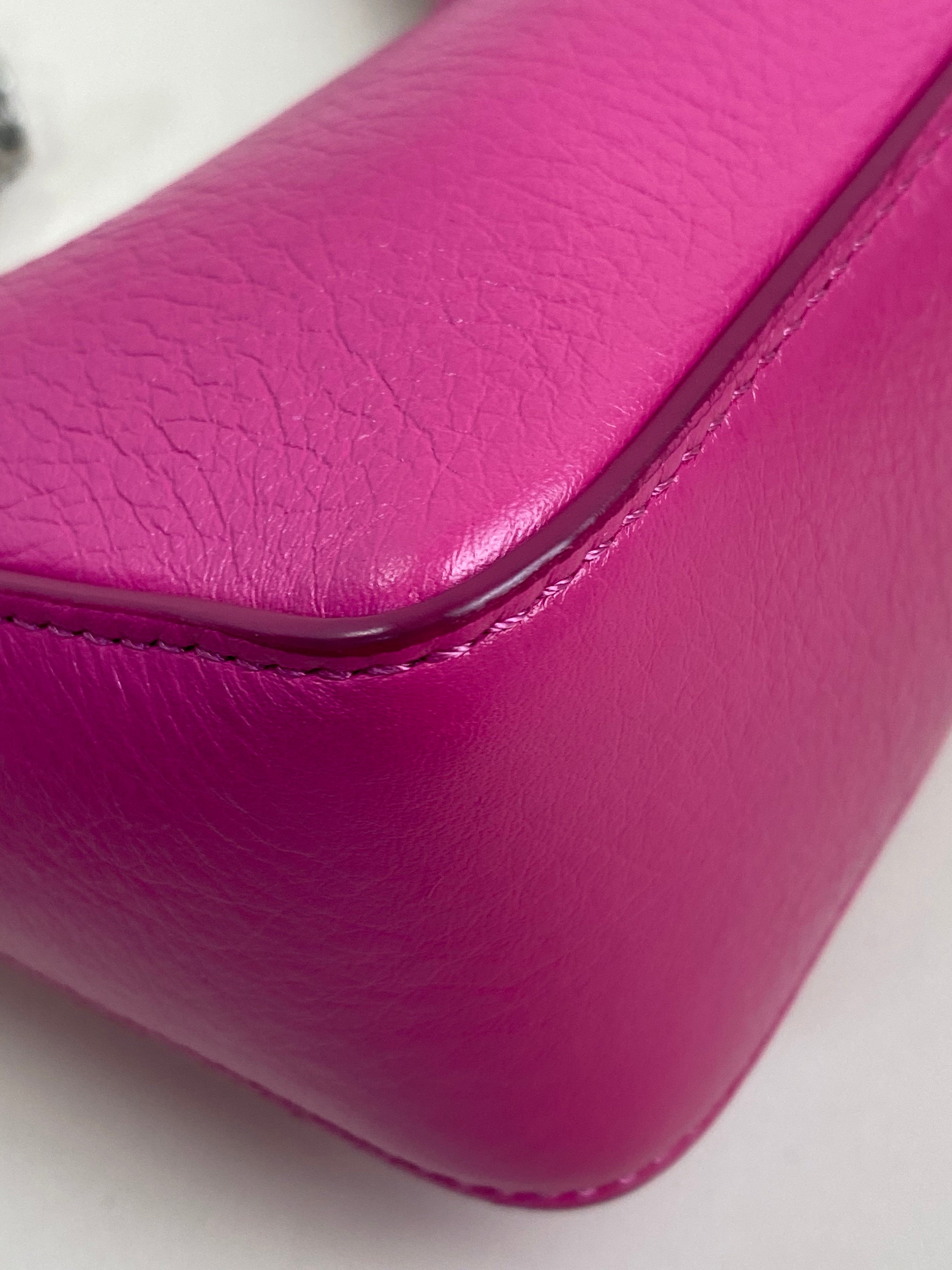Givenchy Hot Pink Moon Cut Out Mini Crossbody Bag