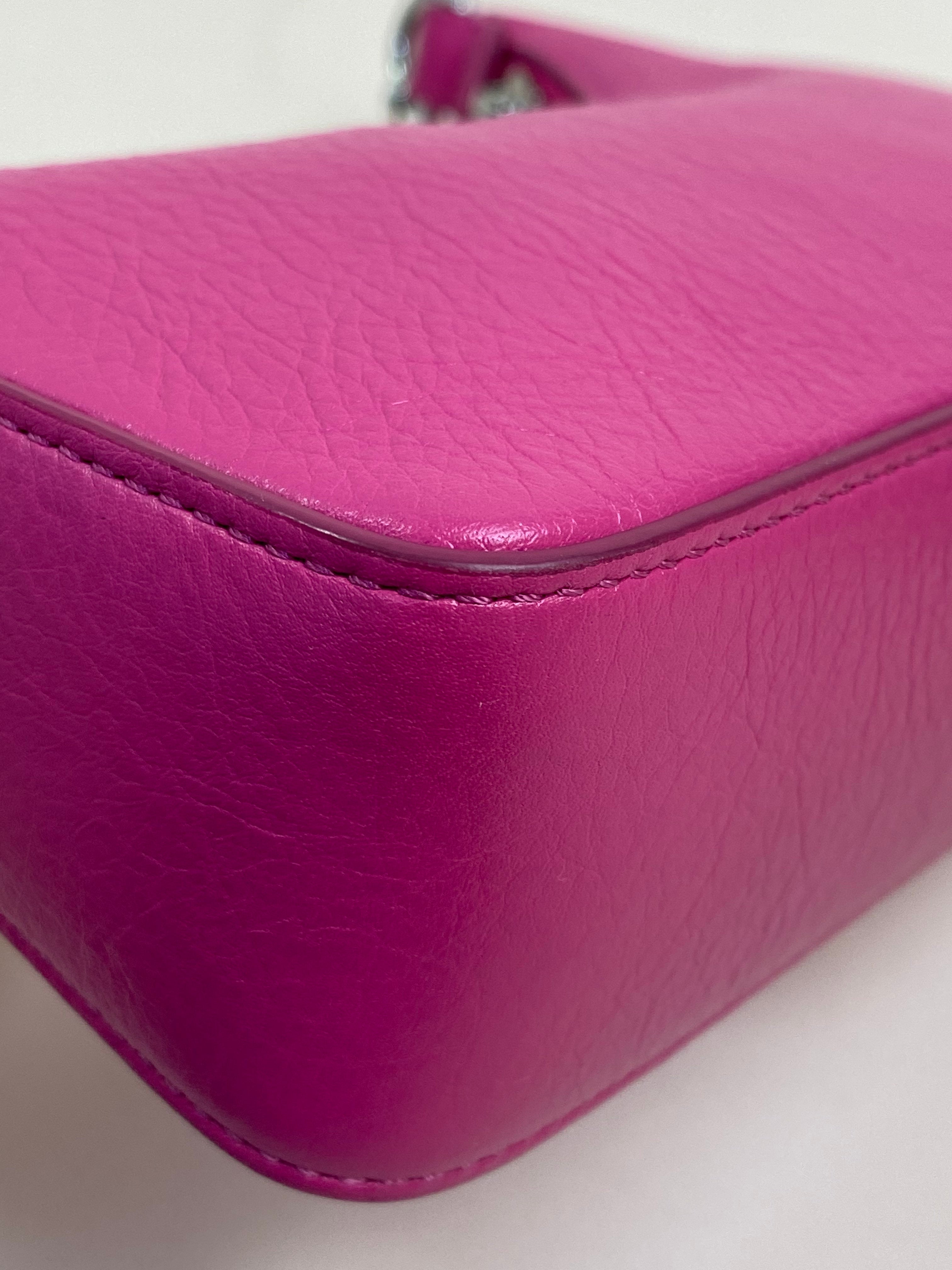 Givenchy Hot Pink Moon Cut Out Mini Crossbody Bag