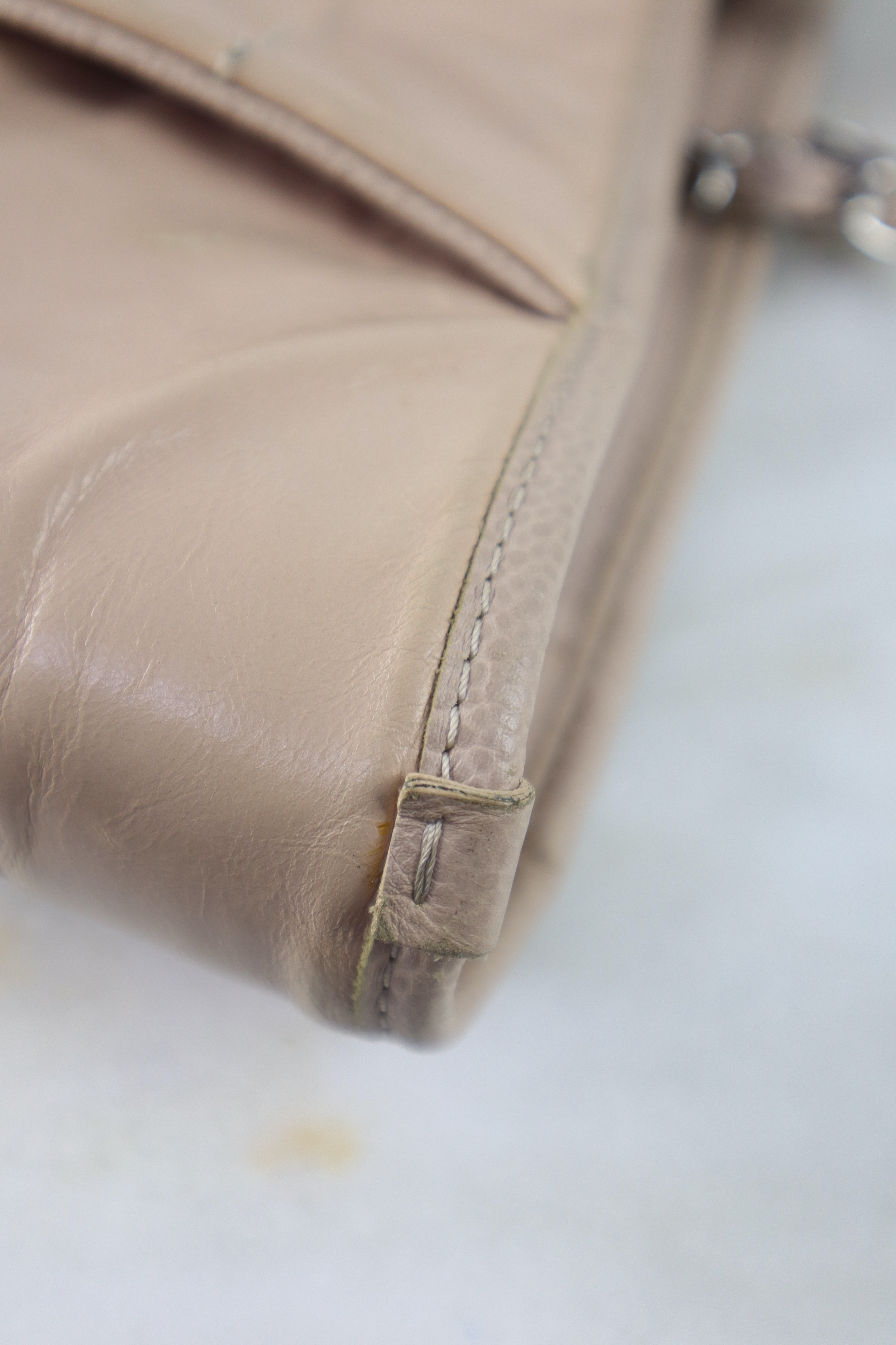 Chanel Light Pink Glazed Large Deauville Tote Top Handle Bag