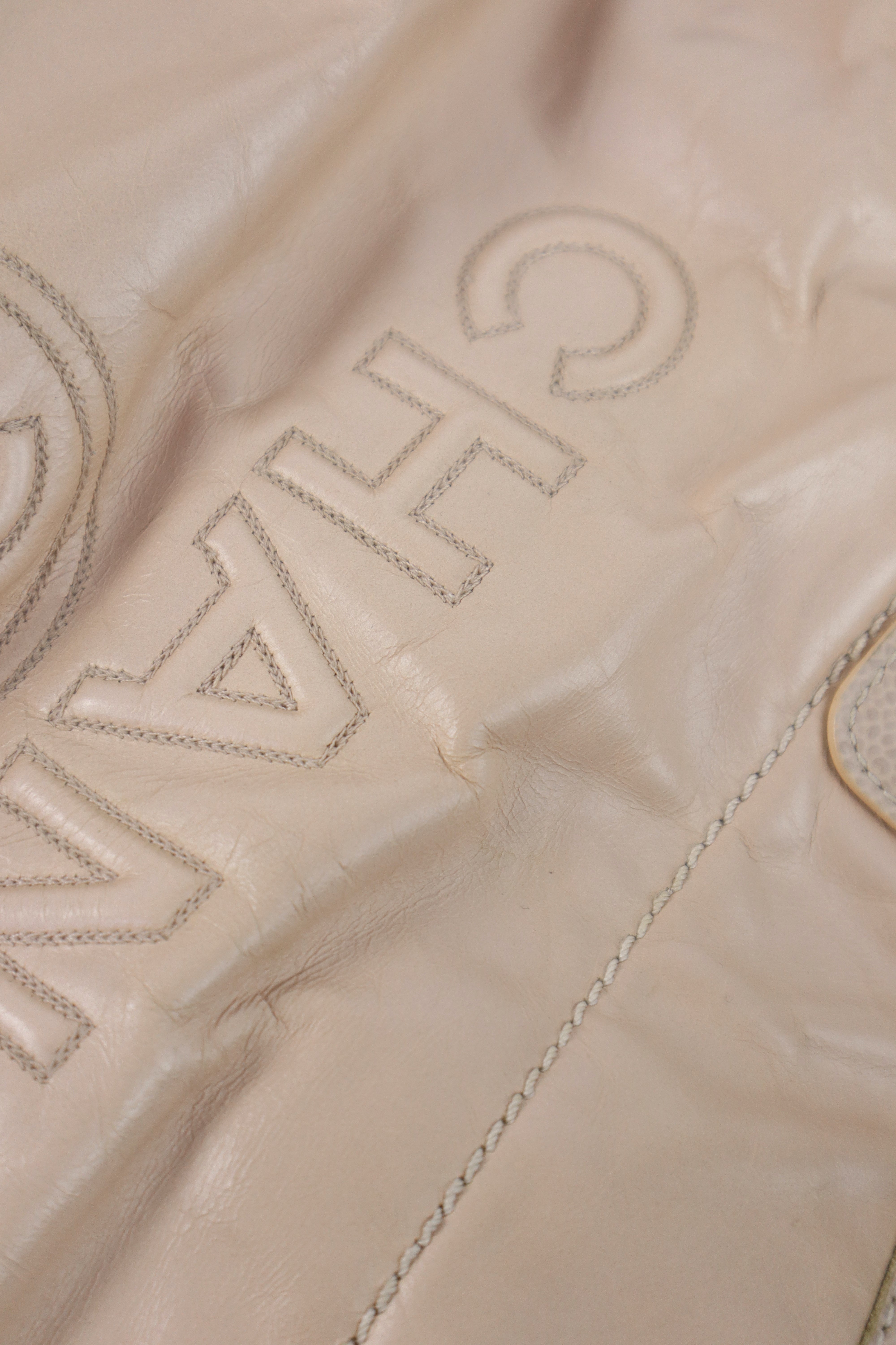 Chanel Light Pink Glazed Large Deauville Tote Top Handle Bag