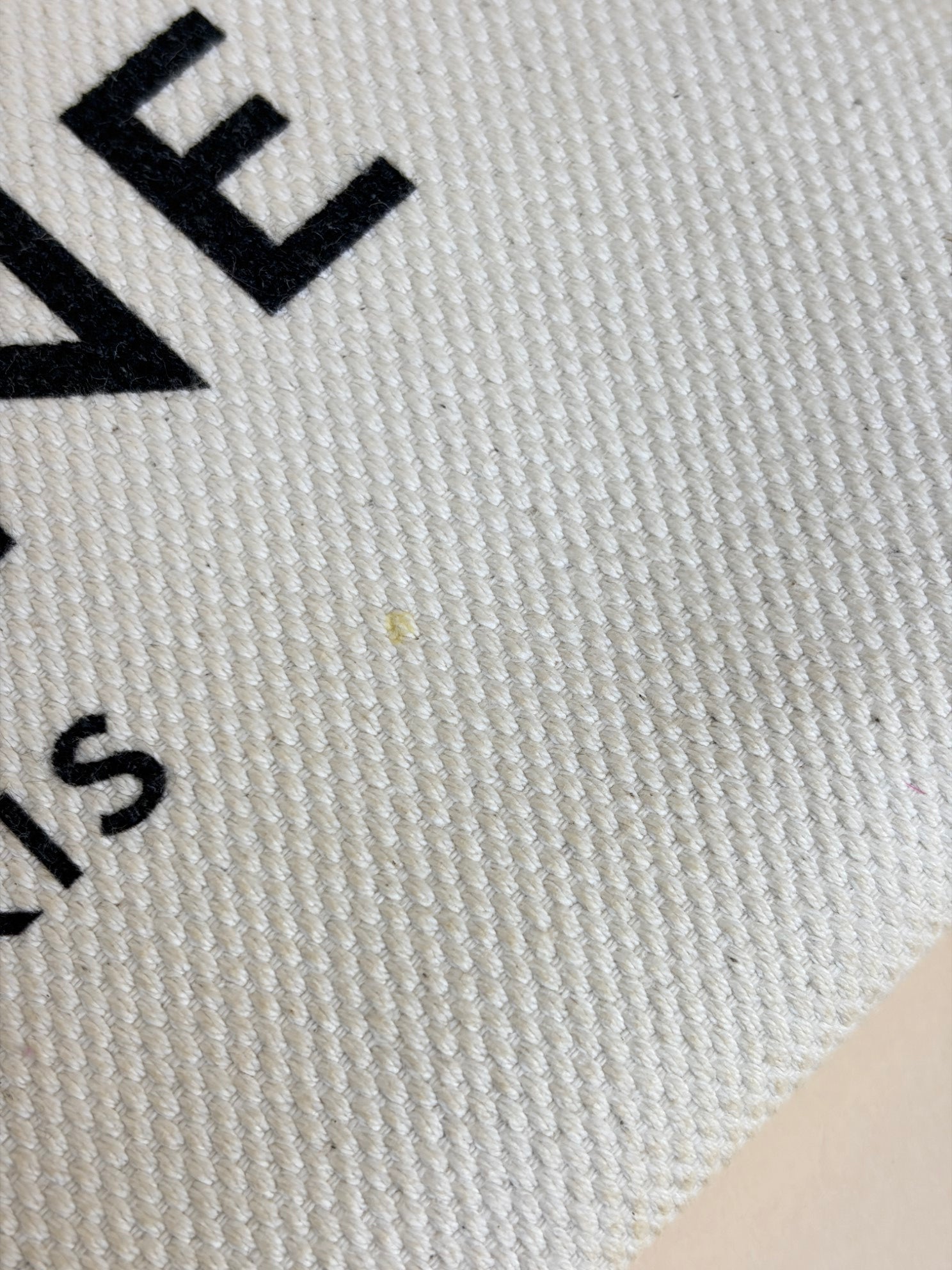 Celine small logo wriswristlet let beige canvas /mauve leather clutch