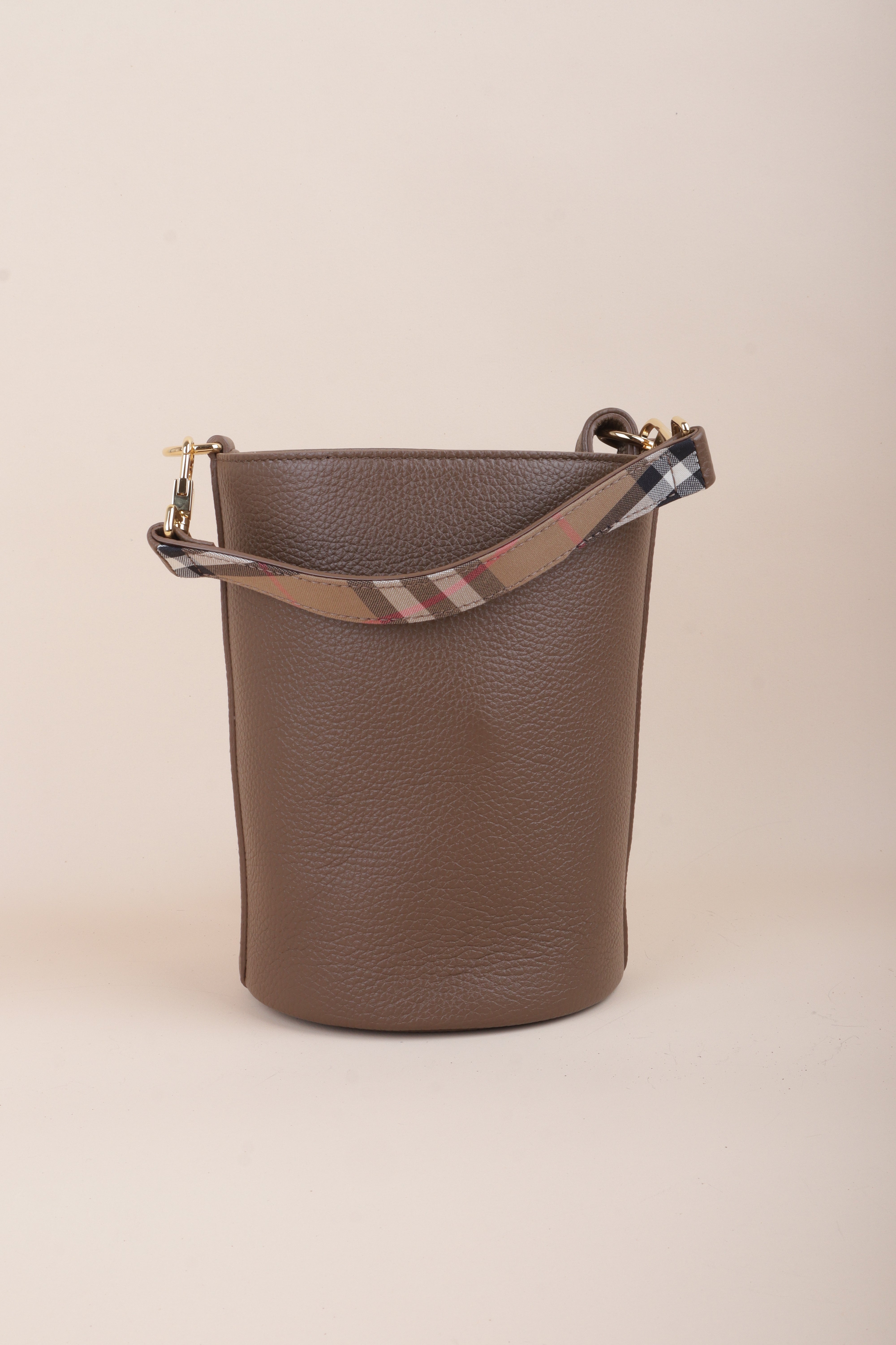 Burberry Brown Mini Bucket Earth Crossbody Bag